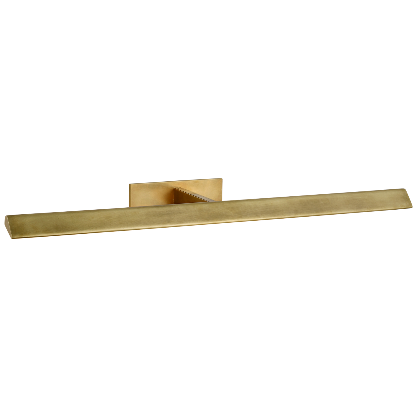 Petrel is a study in restraint—its slender, wing-like form hovers just above the frame, casting even, diffused light across the surface below. The integrated LED is subtly concealed, keeping the attention on enhancing the artwork it illuminates. With its clean lines and understated profile, the Petrel 30" Picture Light brings quiet focus to any display.