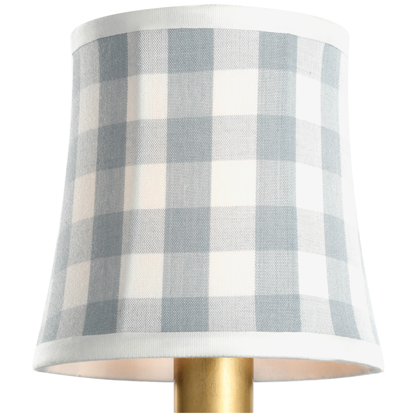 Schumacher 5" Sky Elton Check Soft Empire Shade