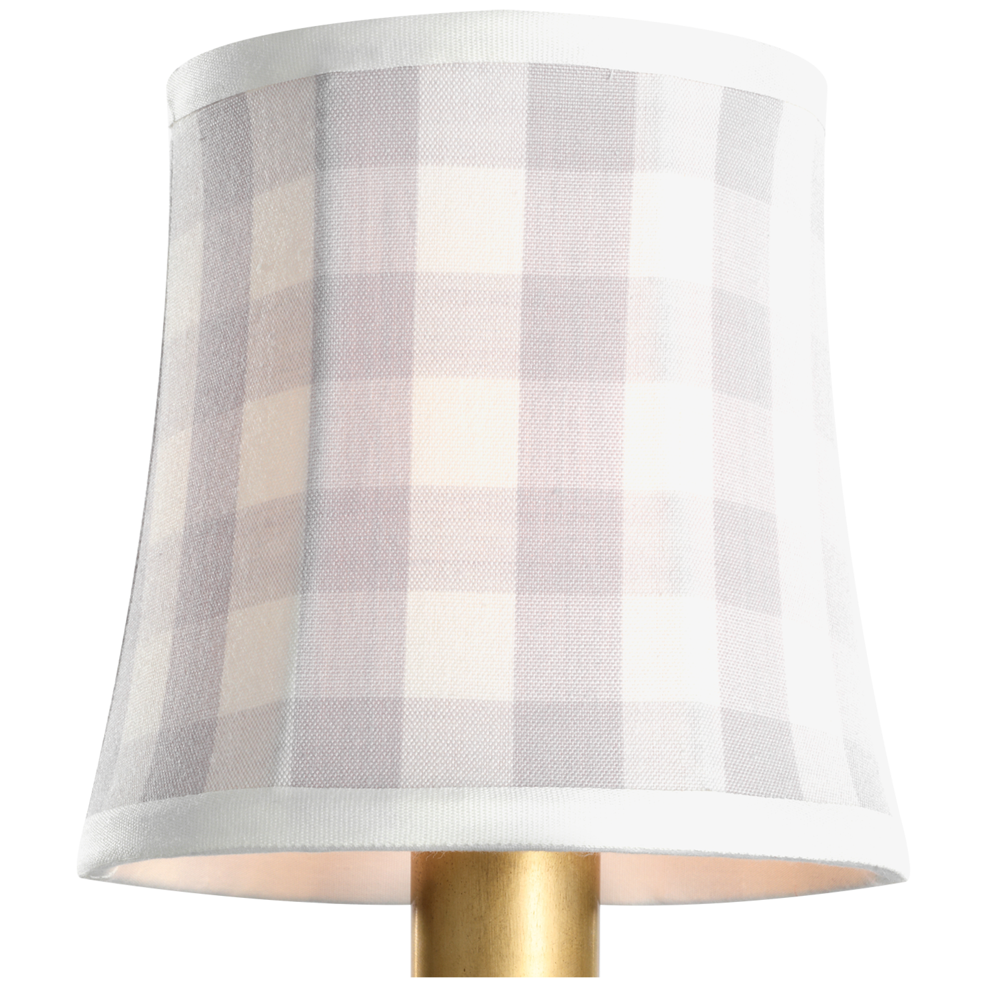 Schumacher 5" Lilac Elton Check Soft Empire Shade