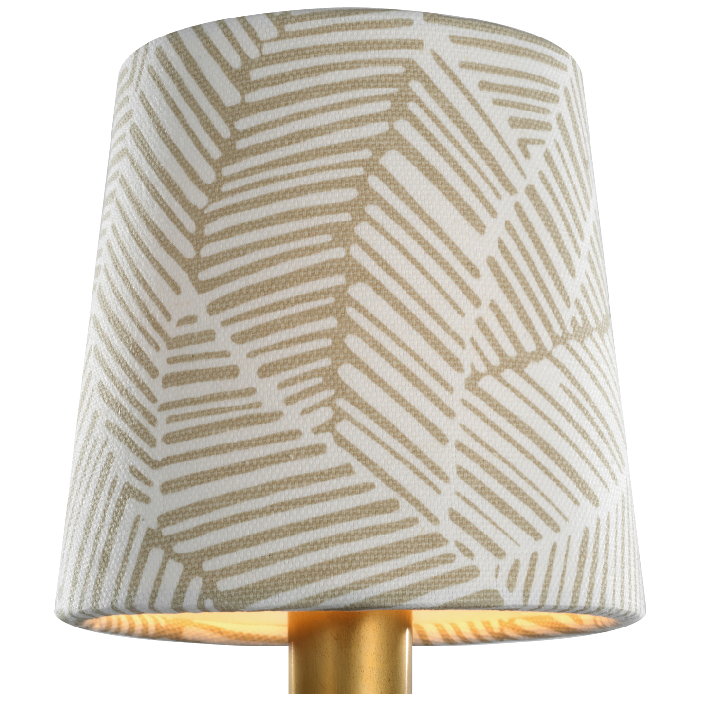 Schumacher 5" Taupe Abstract Leaf Empire Shade