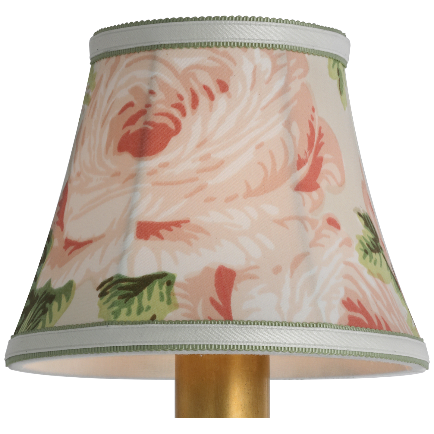 Schumacher 5" Blush Salisbury Chintz Bell Empire Shade