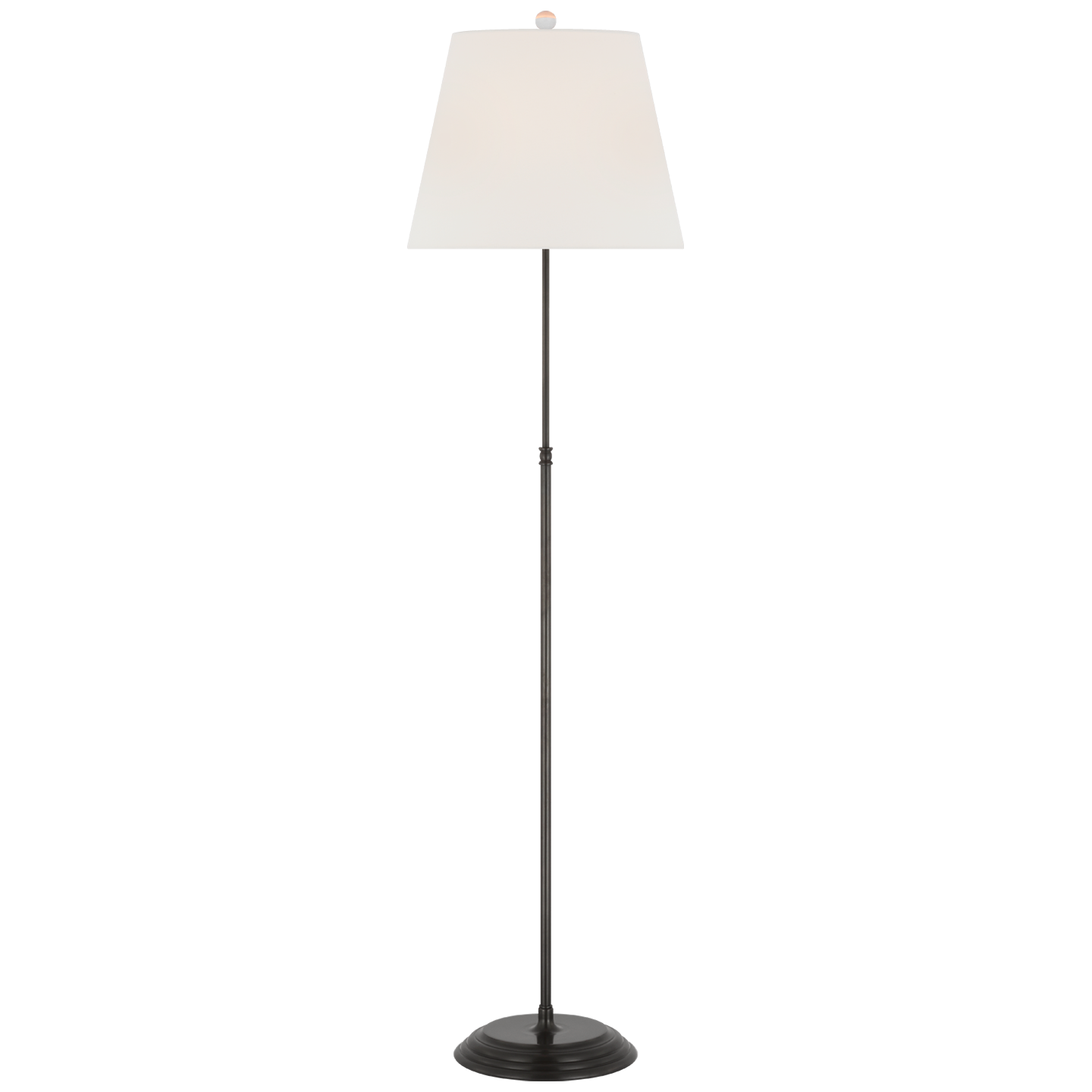 Wyatt 52" Floor Lamp in Bronze with Linen Shade