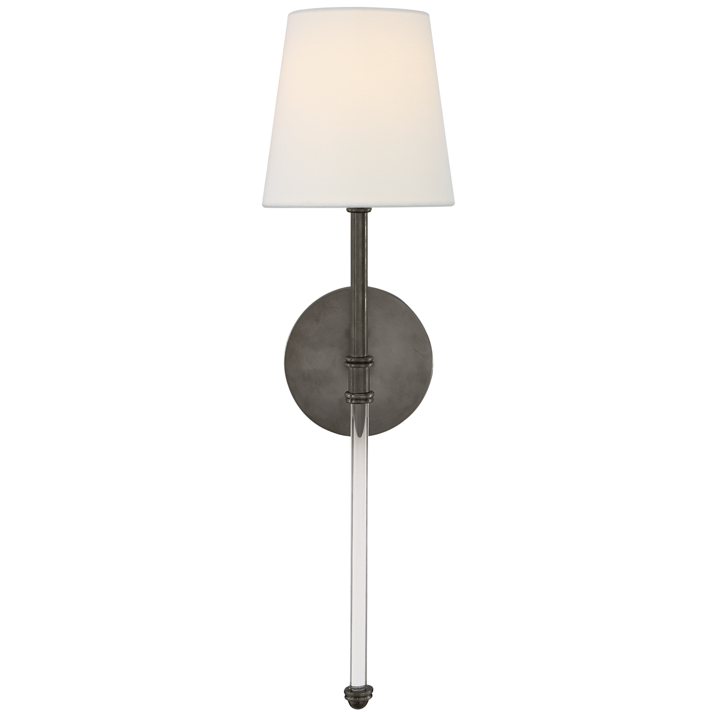 Camille Sconce in Bronze with Linen Shade Open Box