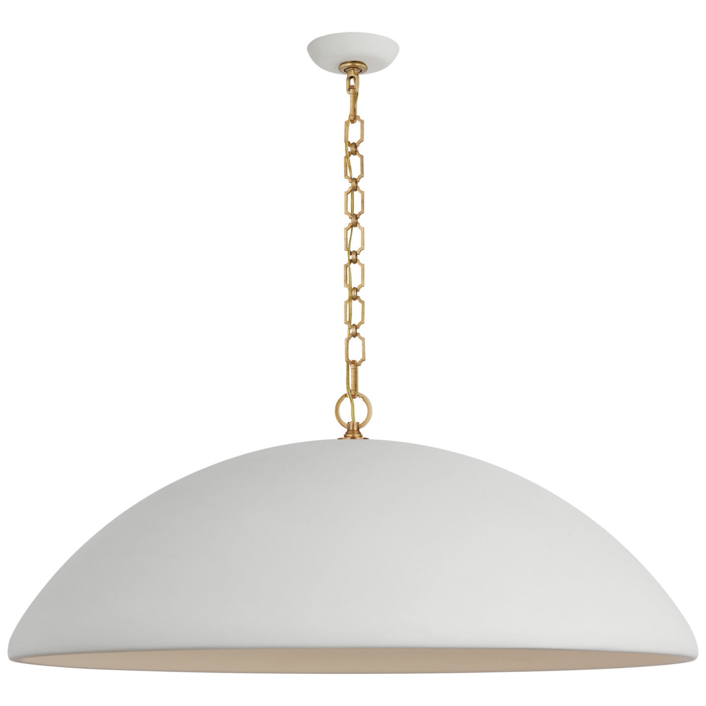 Elliot Oversized Pendant in Matte White