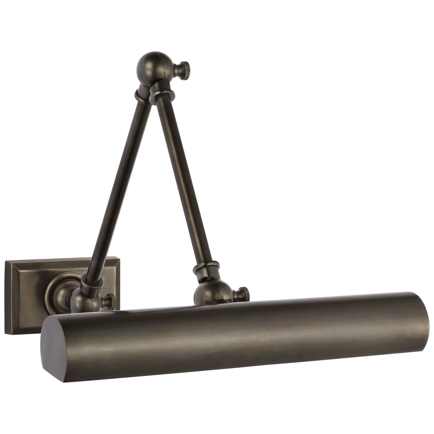 Cabinet Maker 12" Double Library Light in Bronze Open Box