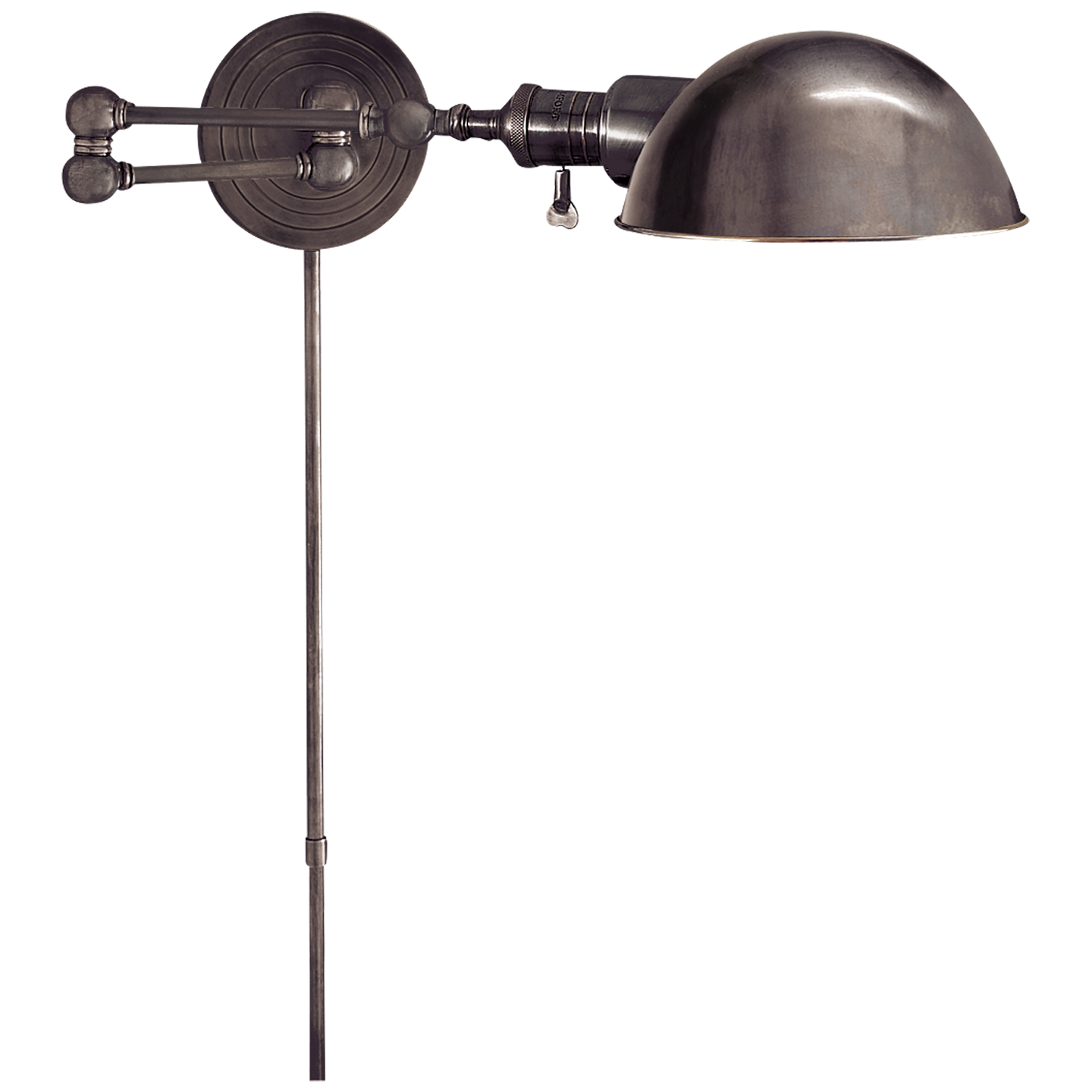 Boston Swing Arm in Bronze with SLG Shade Open Box