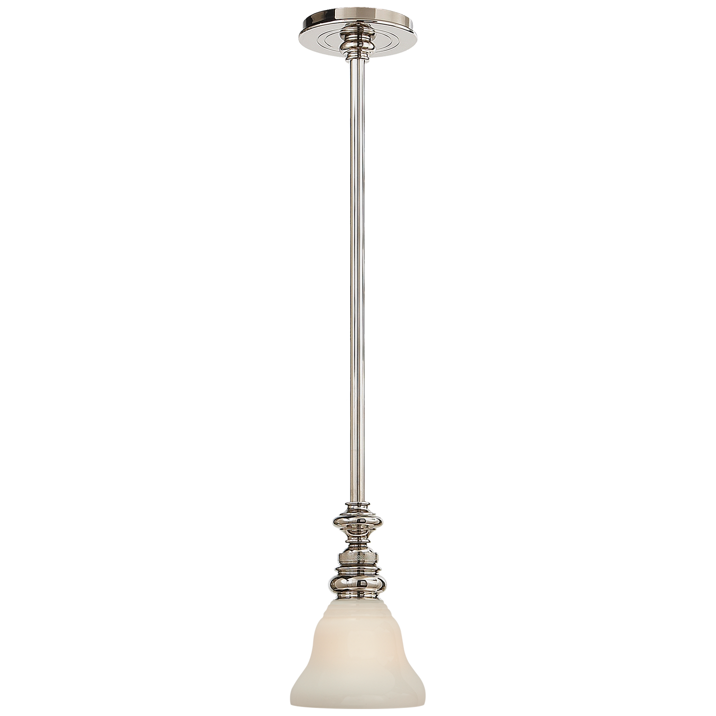 Boston Pendant in Polished Nickel with SLEG Shade Open Box