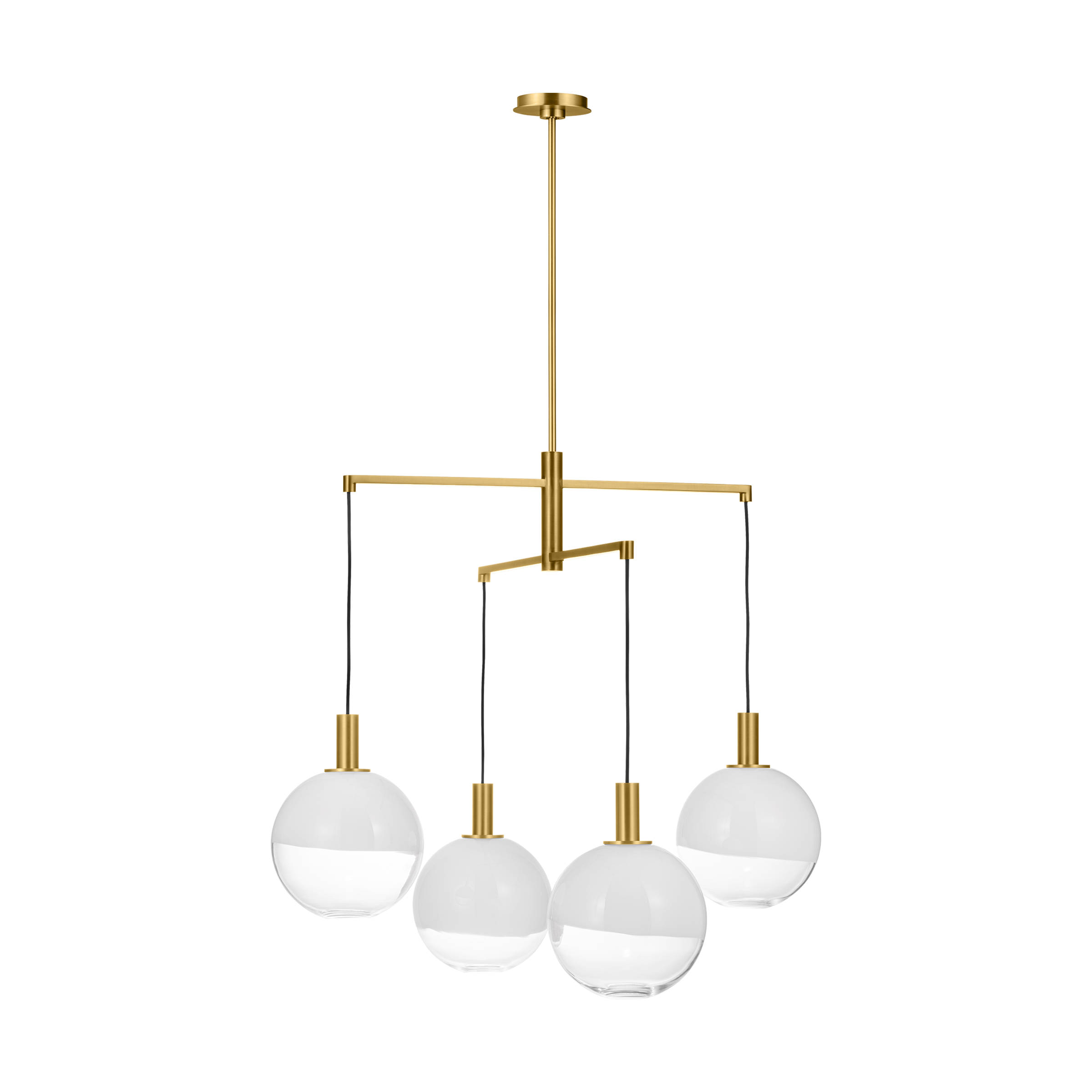 Torian Large Chandelier Burnished Brass