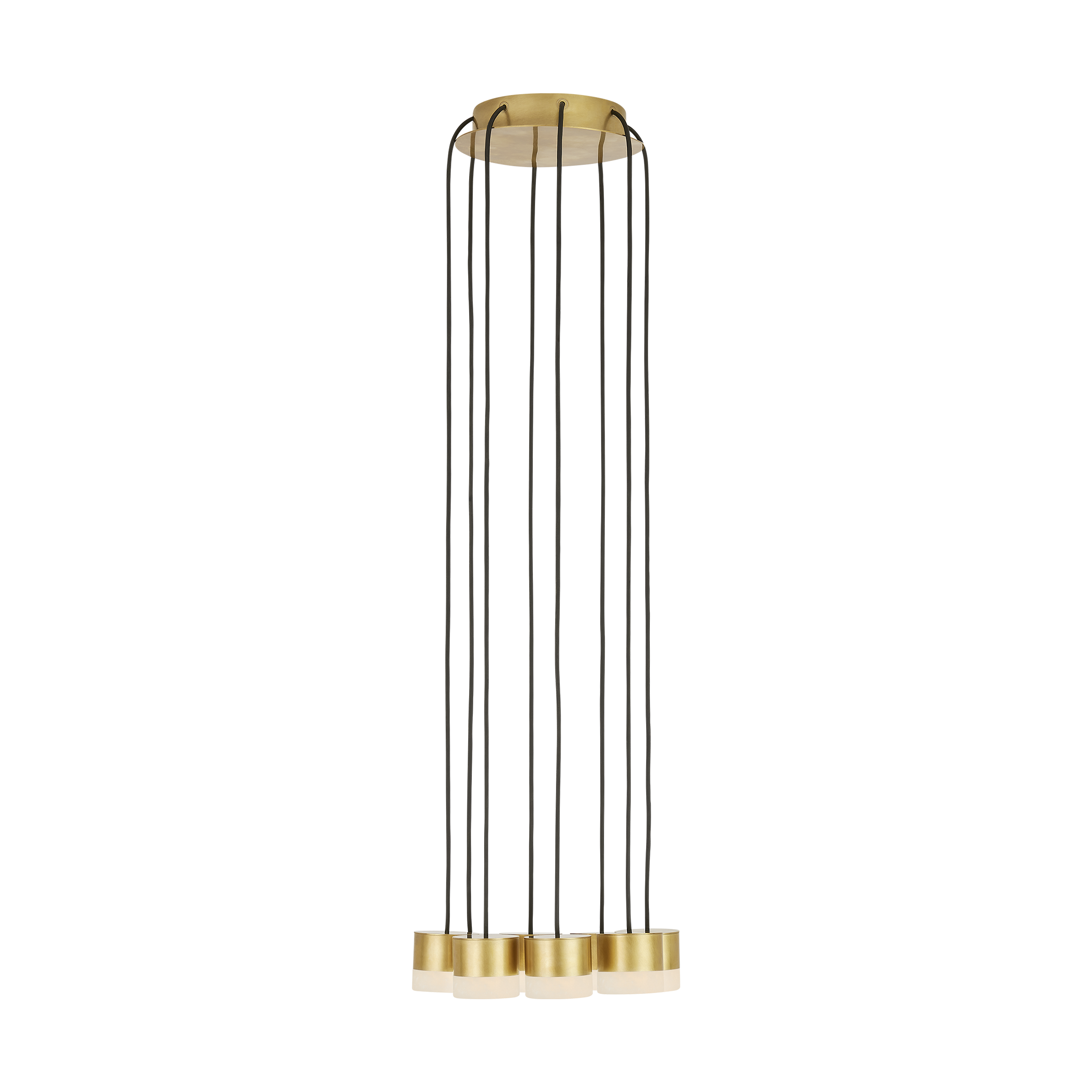 Gable Alabaster 8 Light Chandelier hand rubbed antique brass 3000K 90 CRI