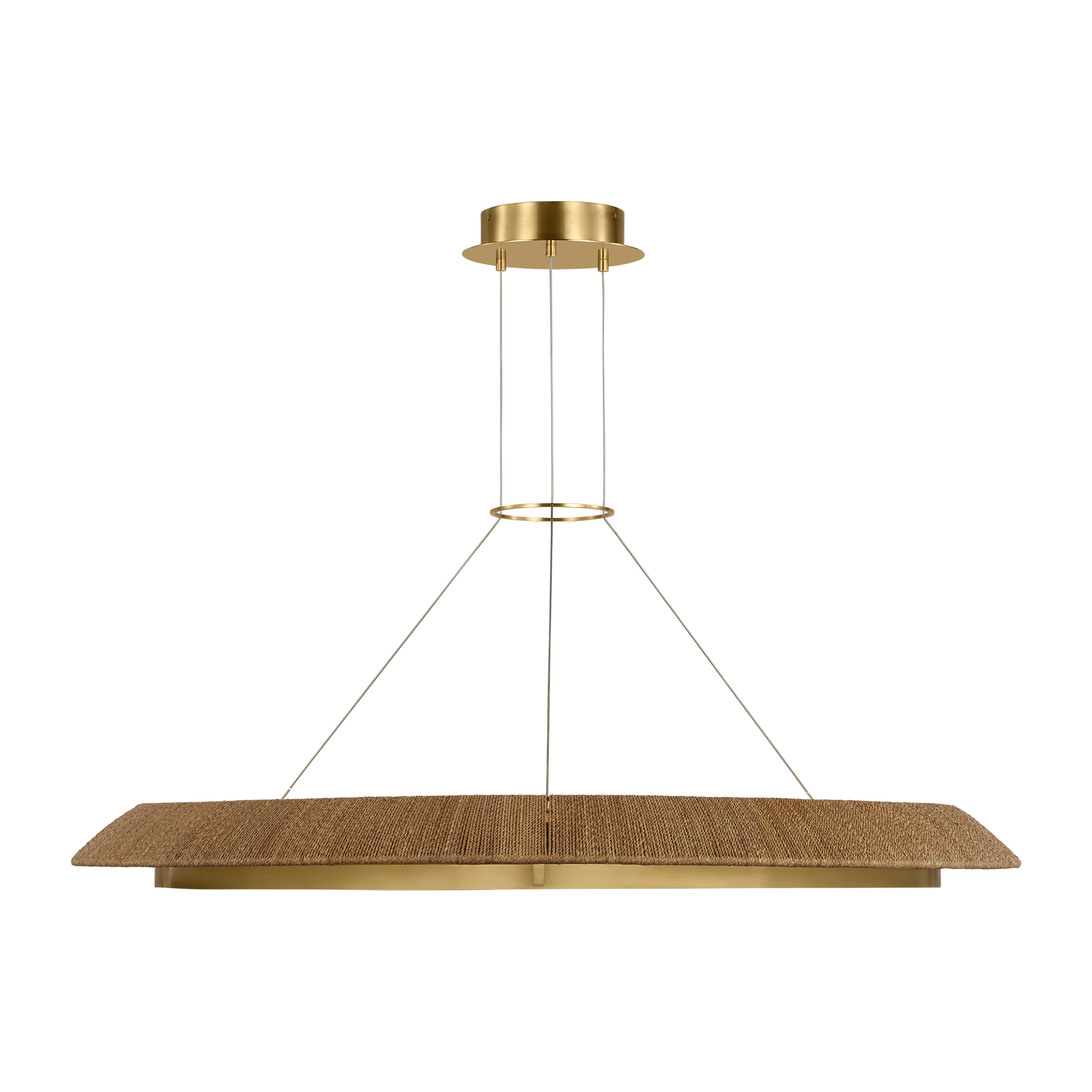 Noa X-Large Chandelier Natural hand-rubbed antique brass 2700K 90 CRI