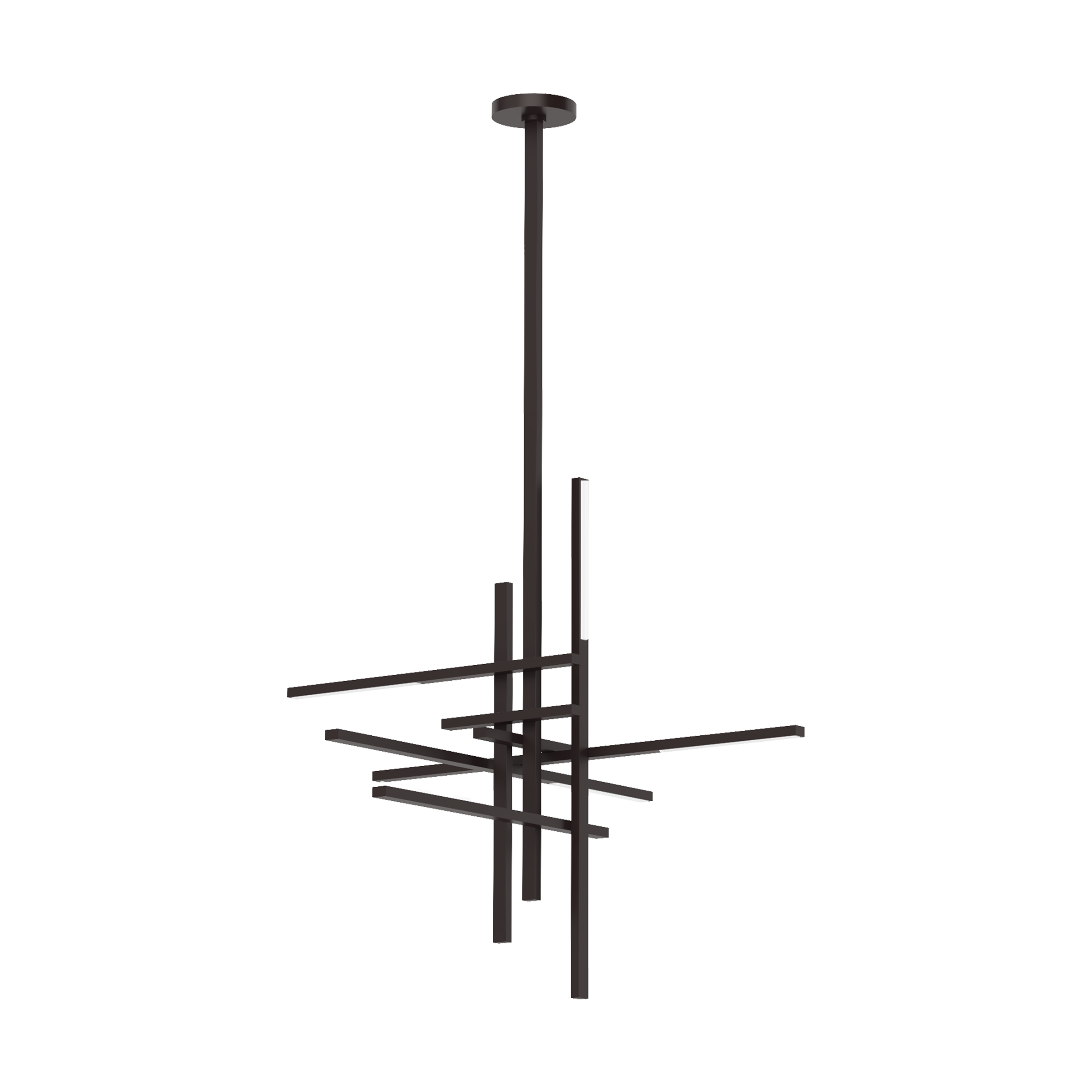 Cityscape Large Chandelier Clear Crystal Bronze 2700K 90 CRI