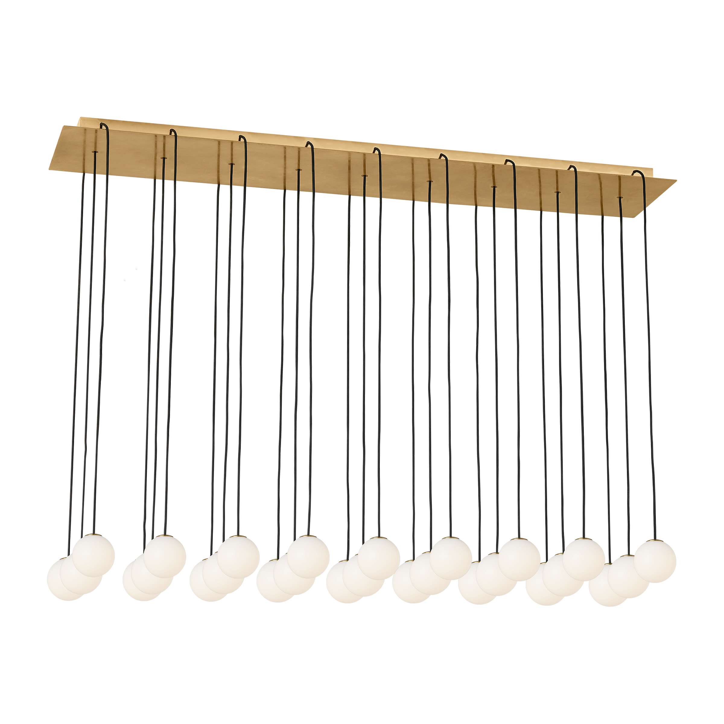 Orbet 27 Light Chandelier Hand Rubbed Antique Brass 2700K 90 CRI