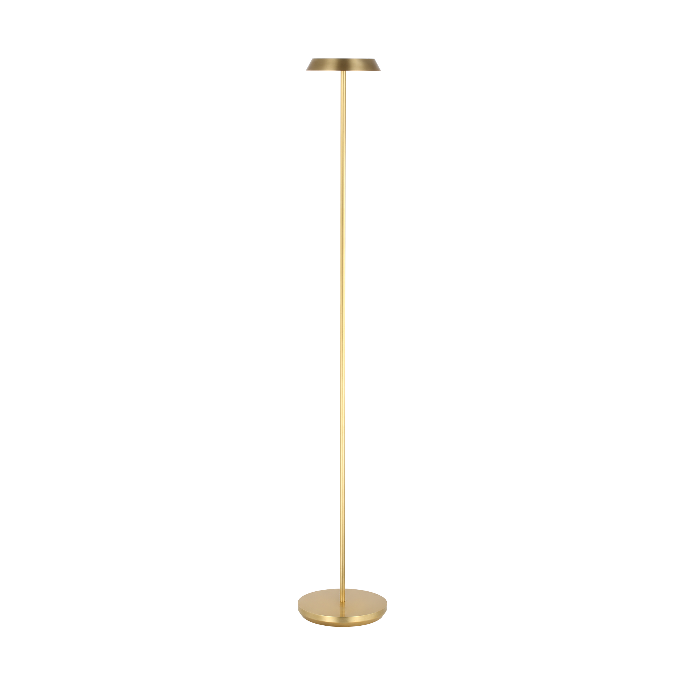 Tepa Medium Rechargeable Floor Lamp hand rubbed antique brass 2700K 90 CRI