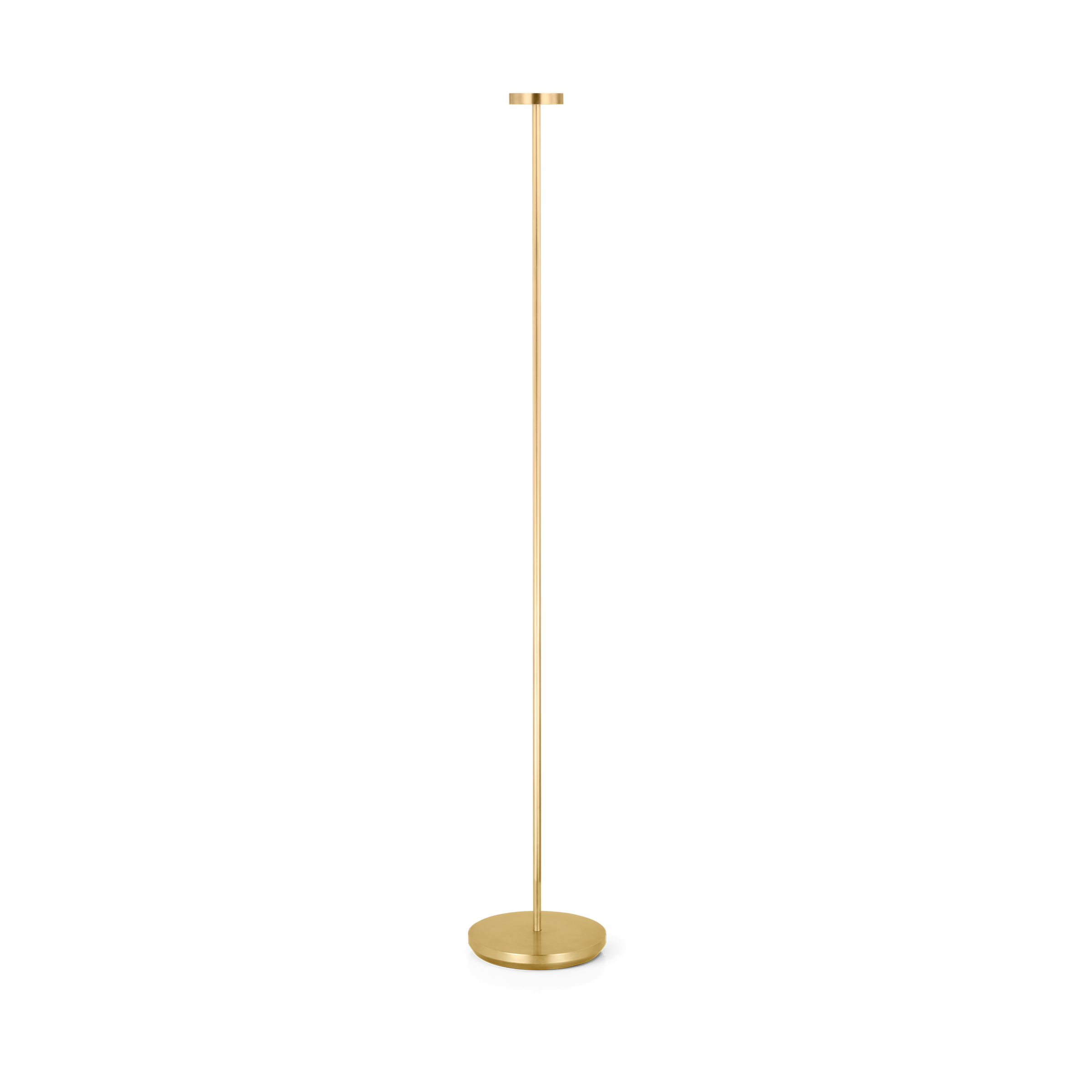 Moneta Medium Rechargeable Floor Lamp hand rubbed antique brass 2700K 90 CRI