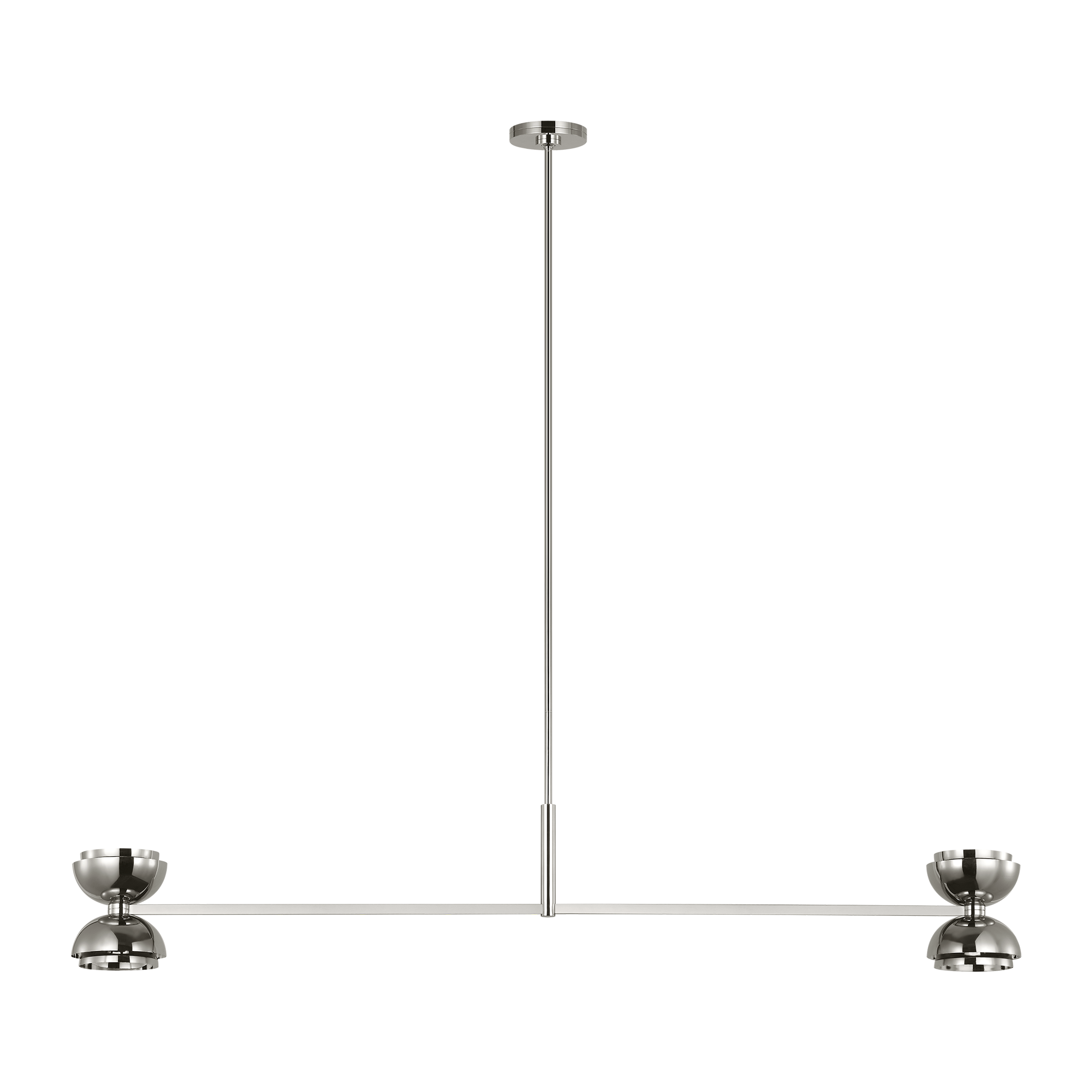 Shanti X-Large Linear Chandelier polished nickel 2700K 90 CRI
