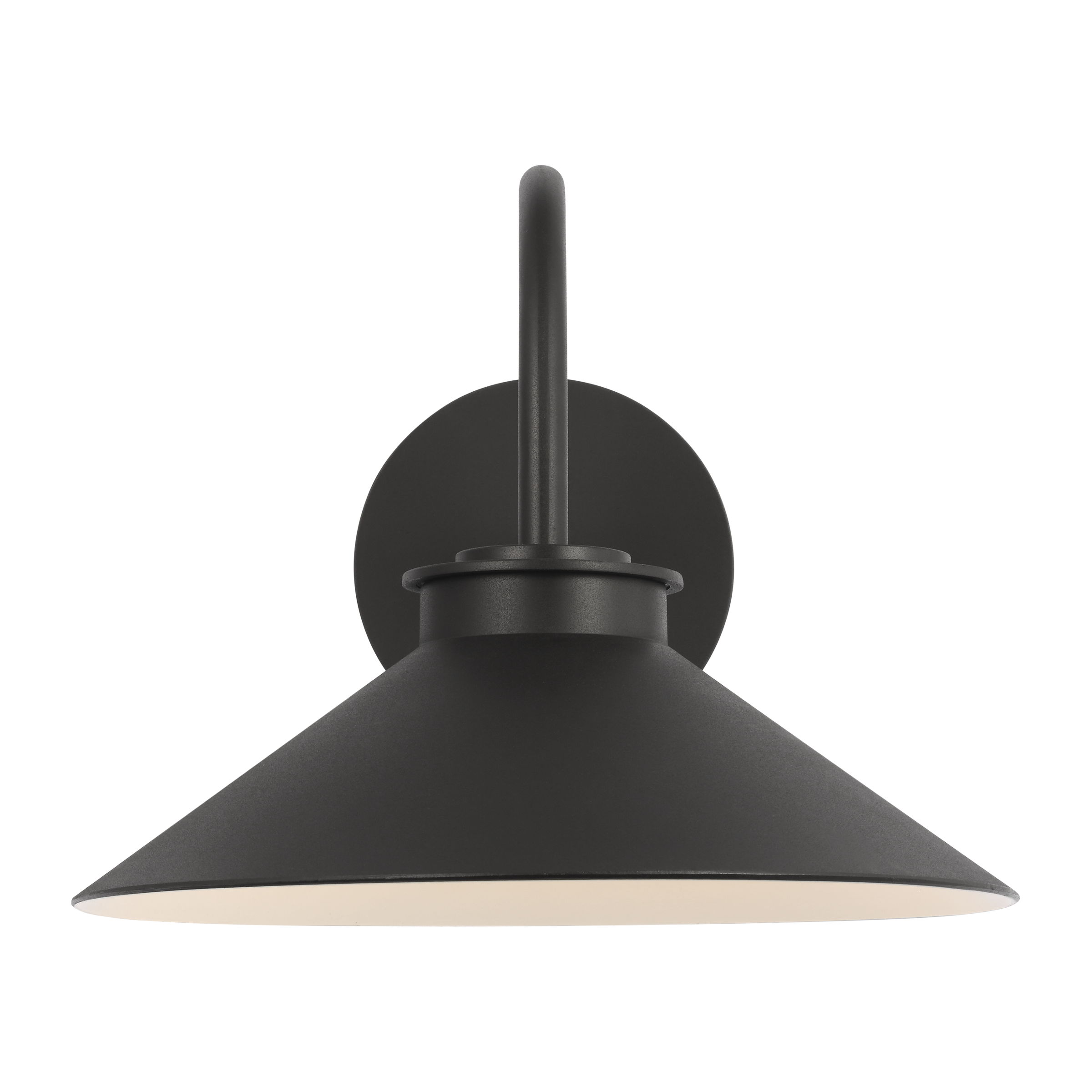 Modern Barn Light Medium Wall Lantern Textured Black Bulbs Inc