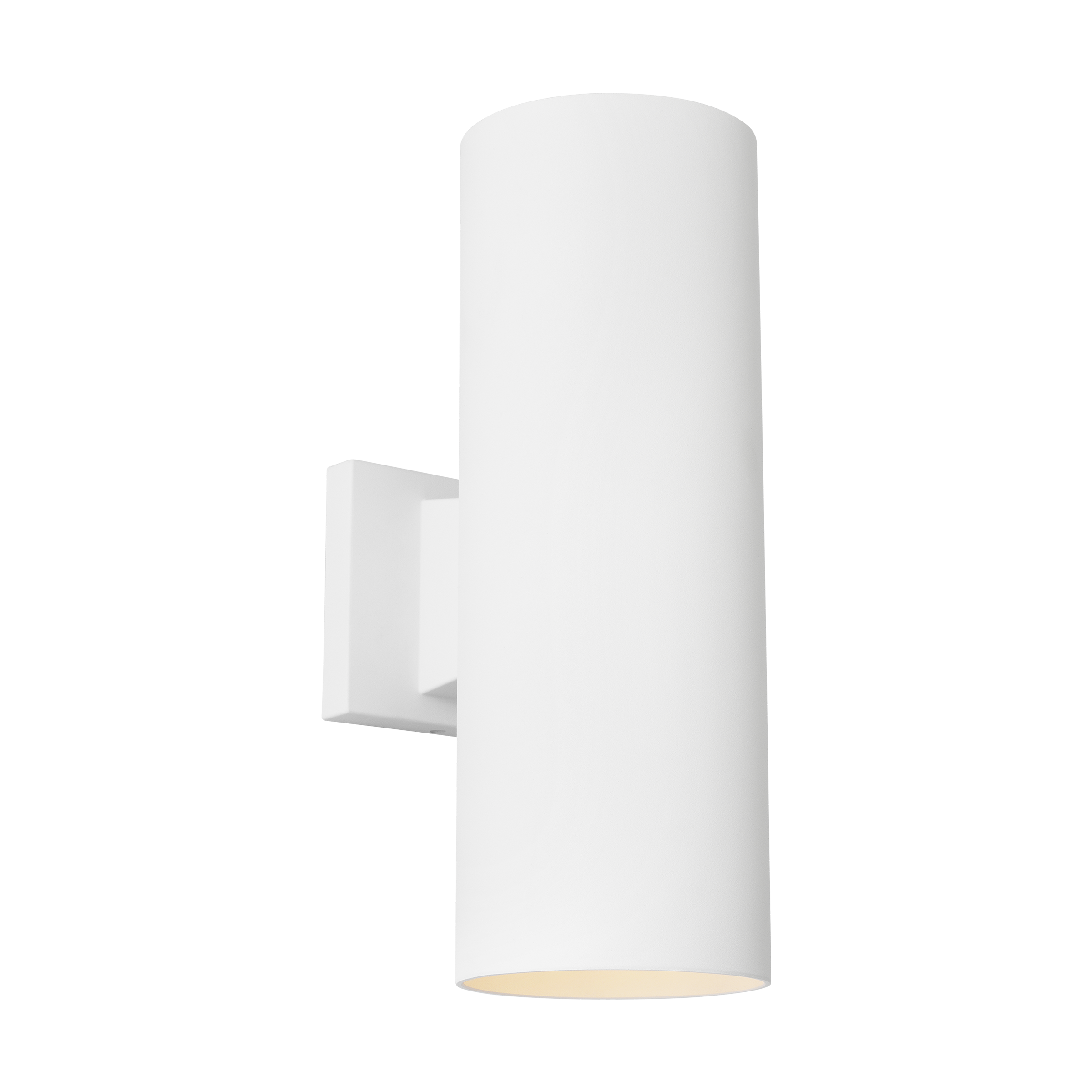 Outdoor Cylinders Medium Two Light Wall Lantern Outdoor Textured White