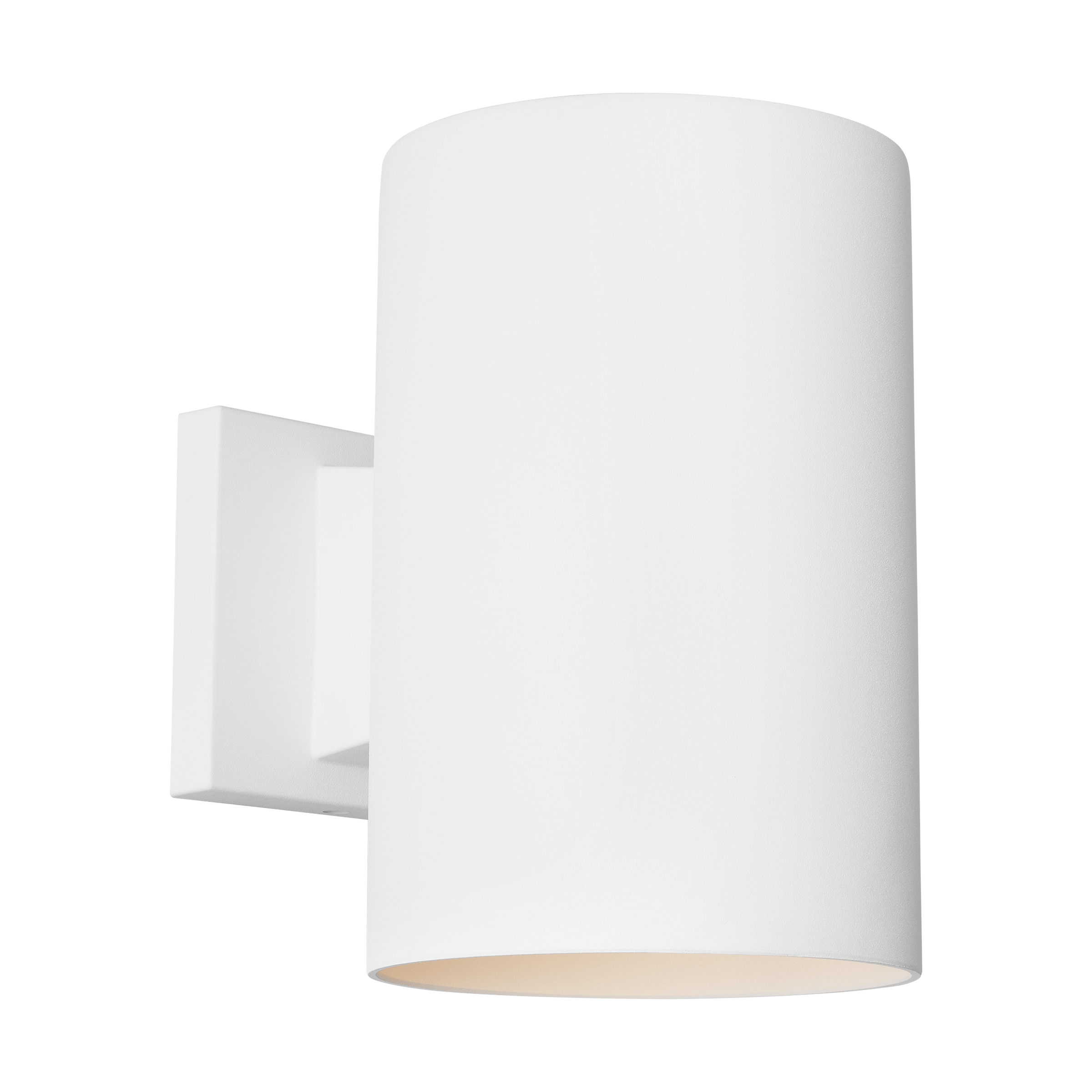 Outdoor Cylinders Medium One Light Wall Lantern Outdoor Textured White