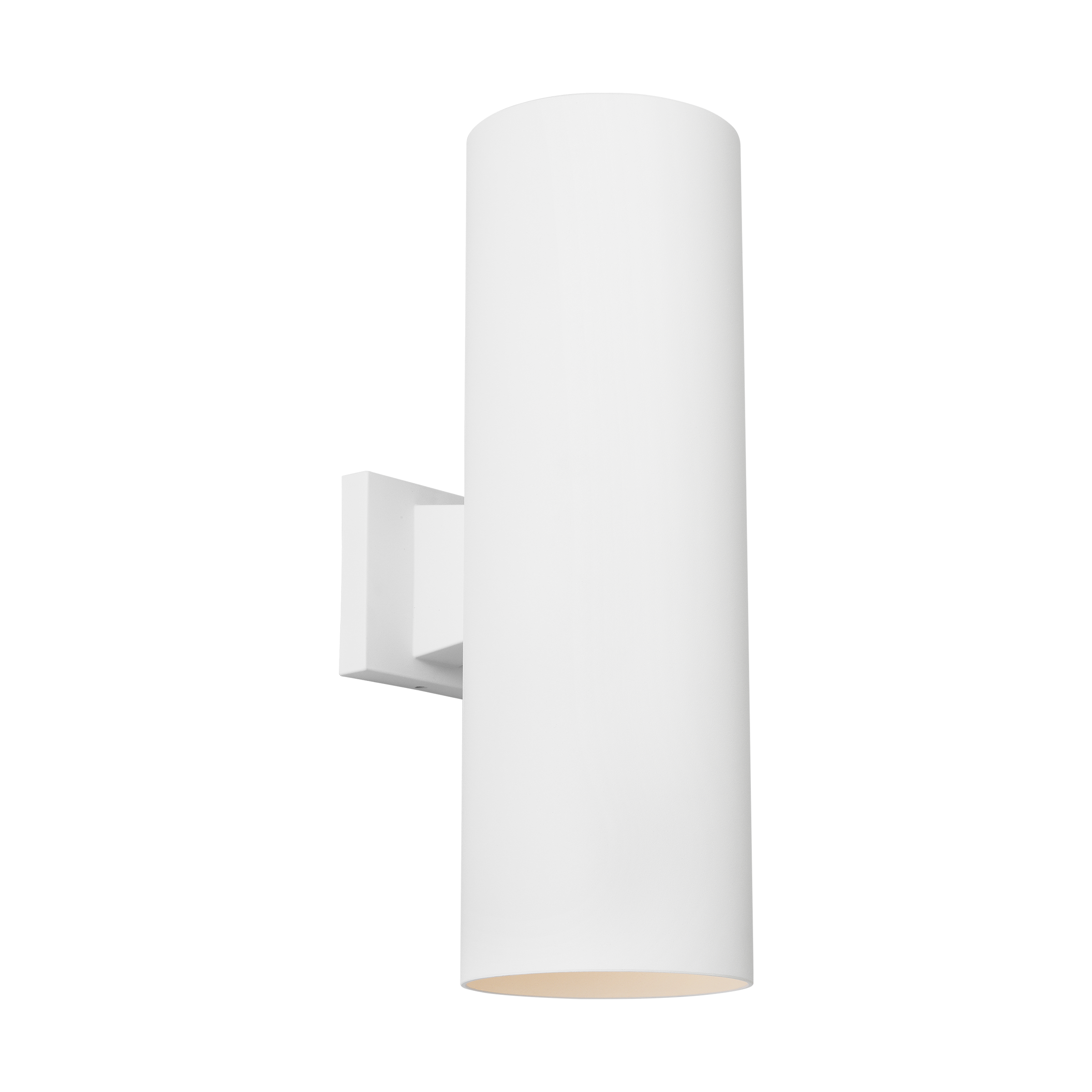 Outdoor Cylinders Large Two Light Wall Lantern Outdoor Textured White