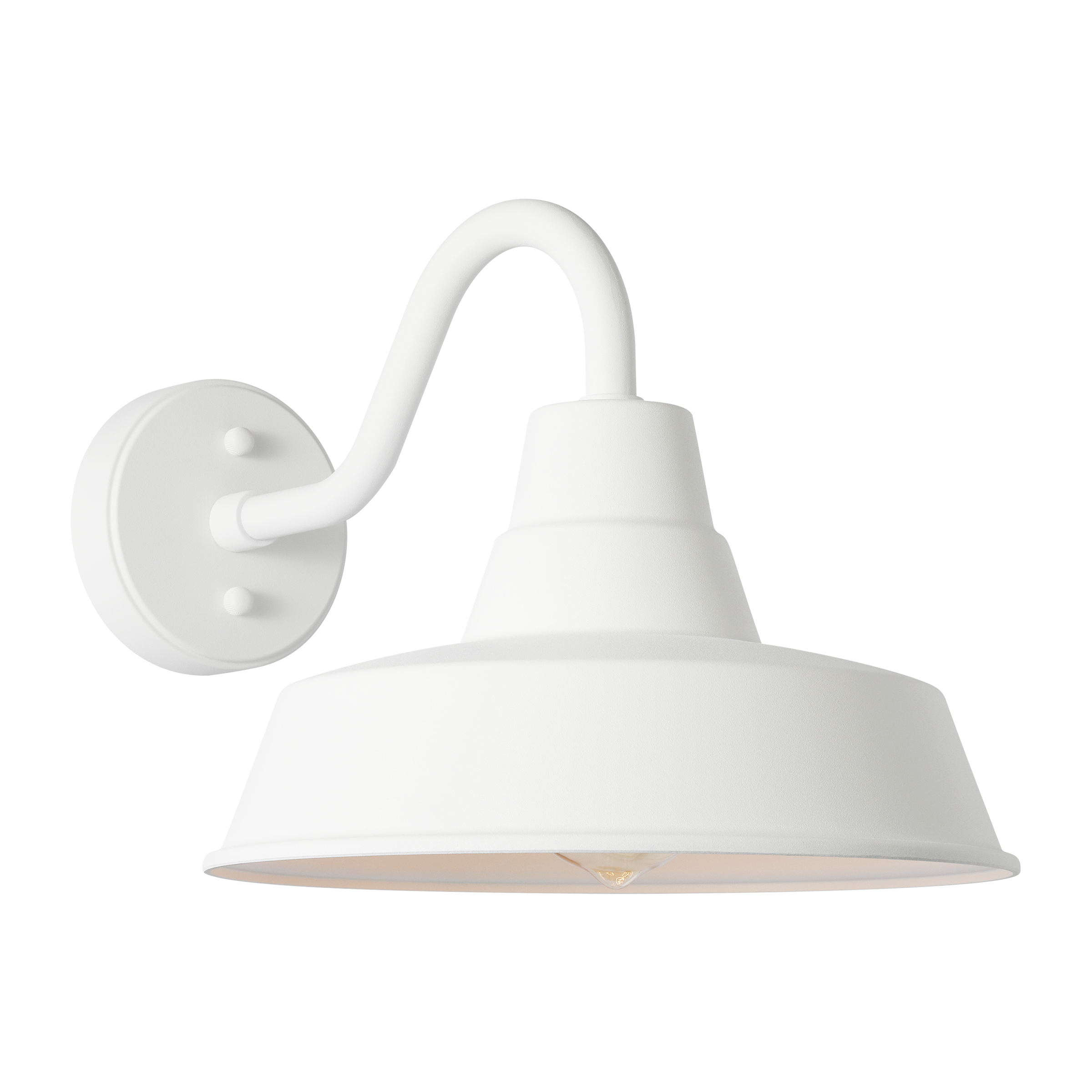 Barn Light Medium StoneStrong Wall Lantern Outdoor Textured White