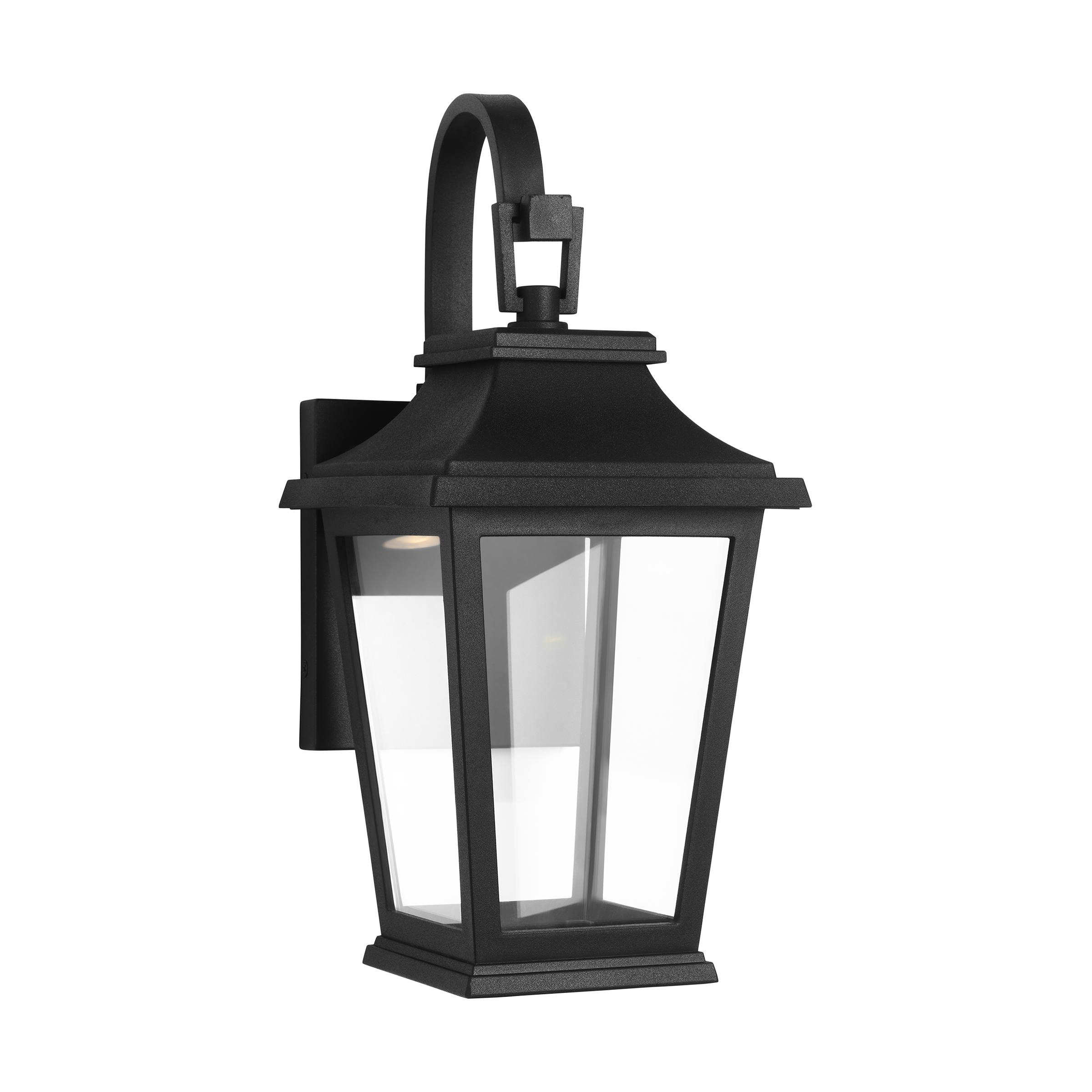 Warren Mini Lantern Textured Black Bulbs Inc