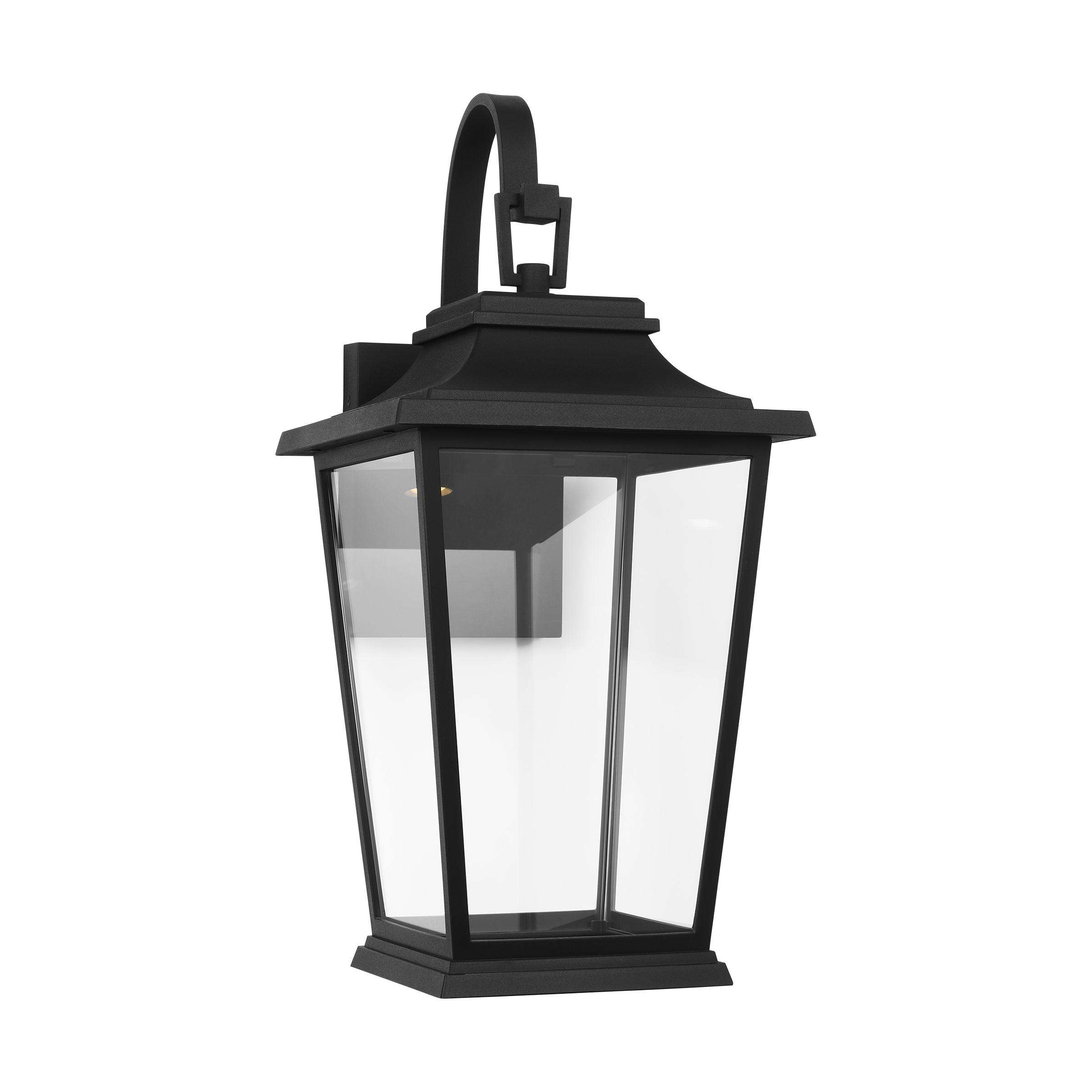 Warren Medium Lantern Textured Black Bulbs Inc