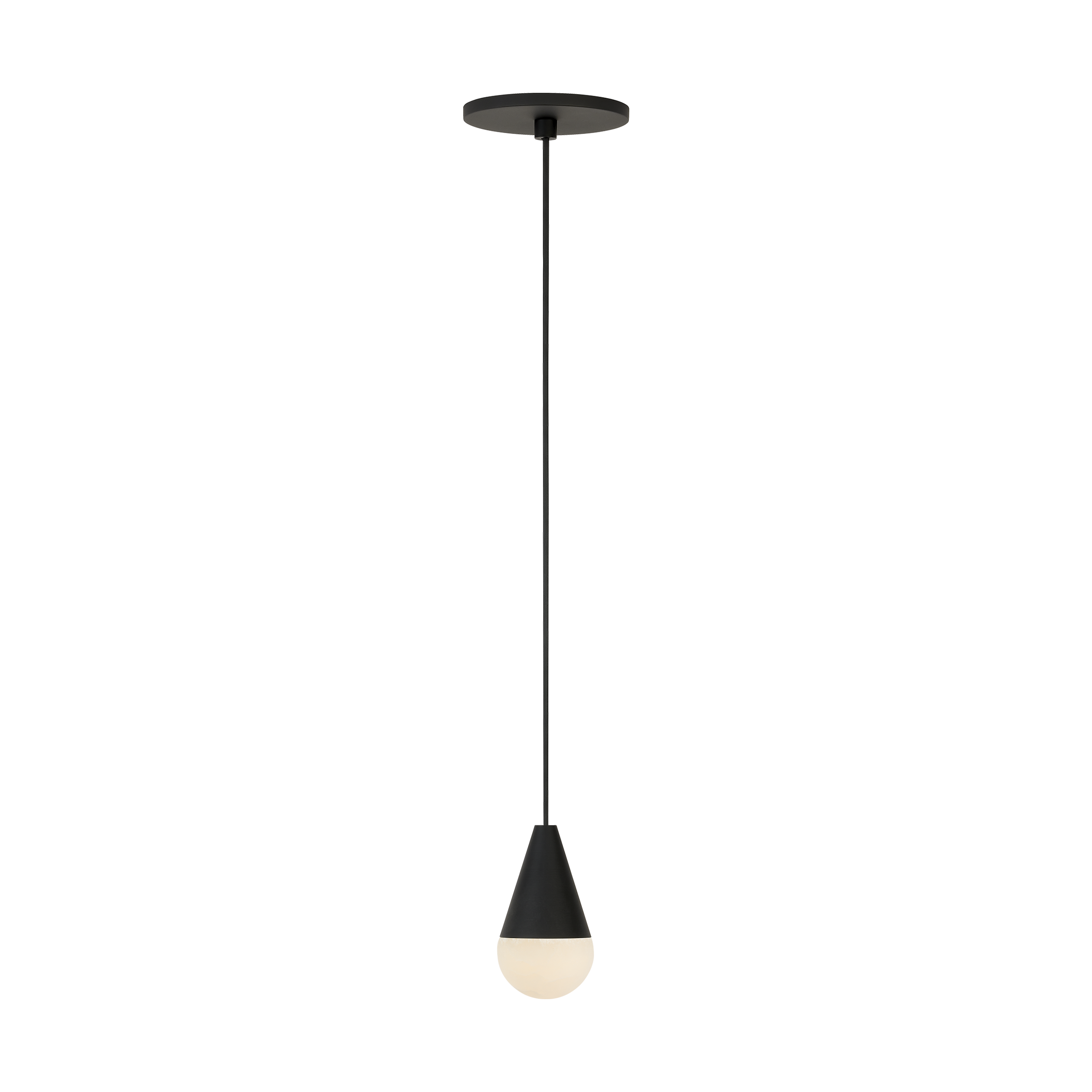 Cupola Alabaster 1-Light Pendant - SLPD511 | Visual Comfort