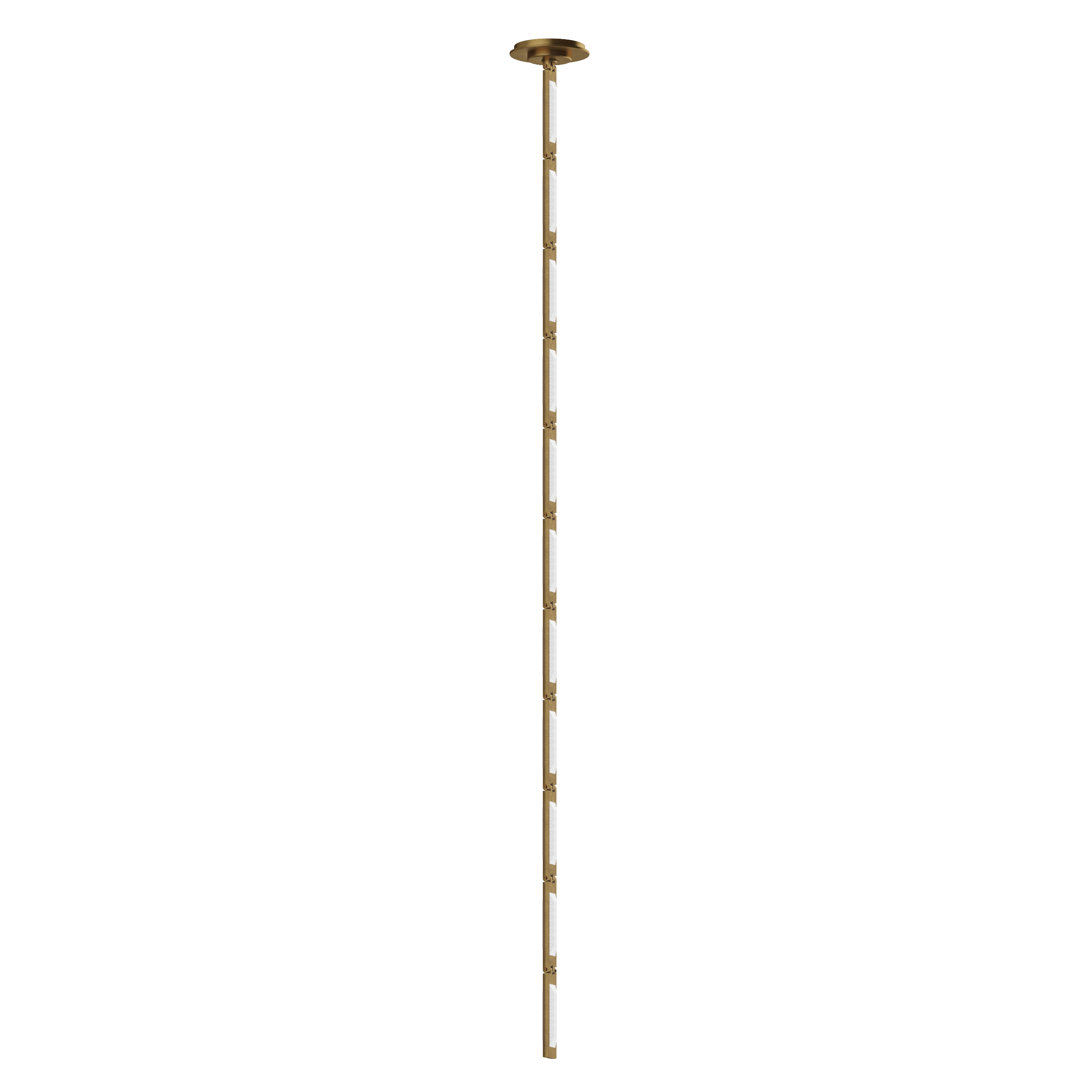 Catena 57 Pendant in Hand-Rubbed Antique Brass 2700K Remote 120V