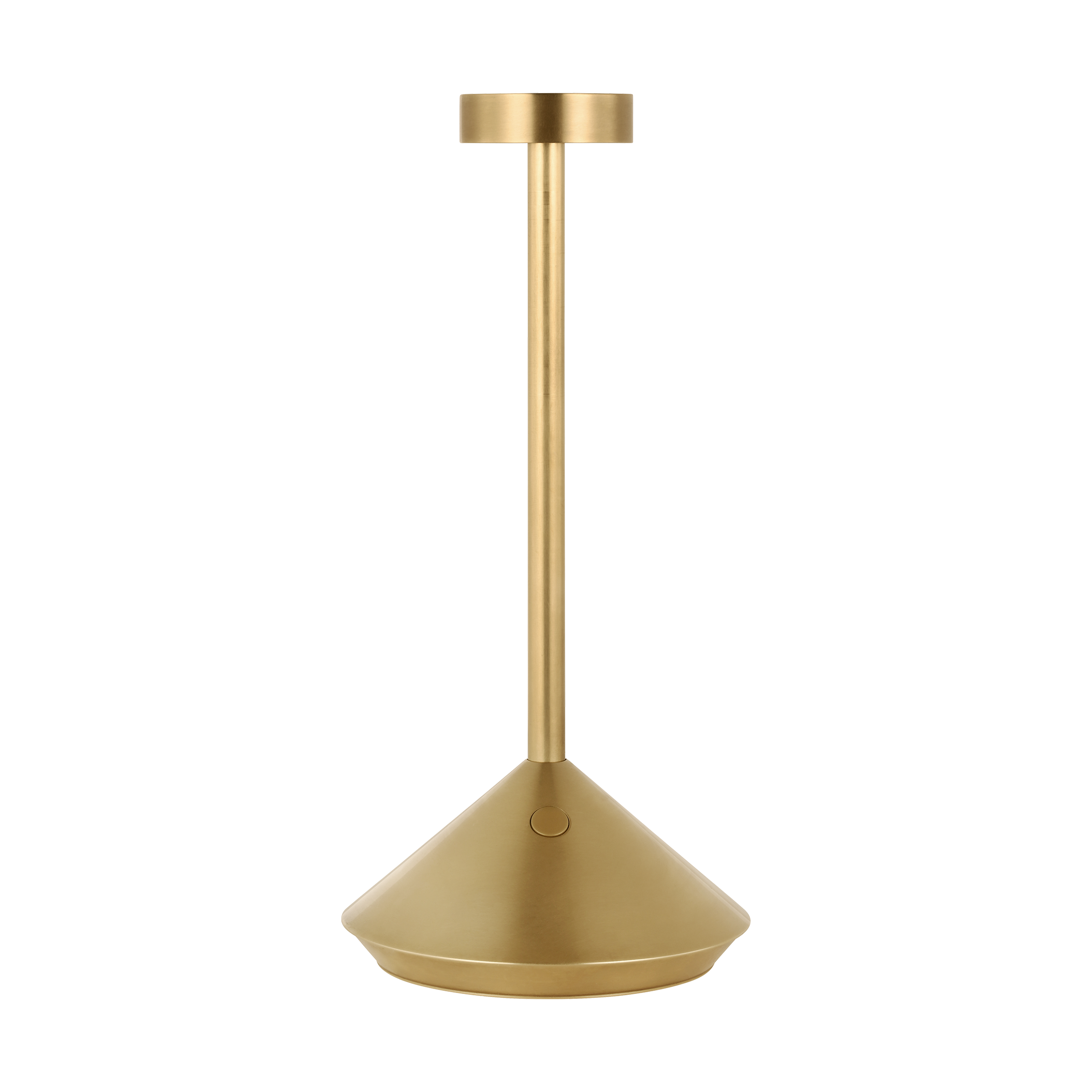 Moneta Short Accent Rechargeable Table Lamp Hand Rubbed Antique Brass 2700K 90 CRI