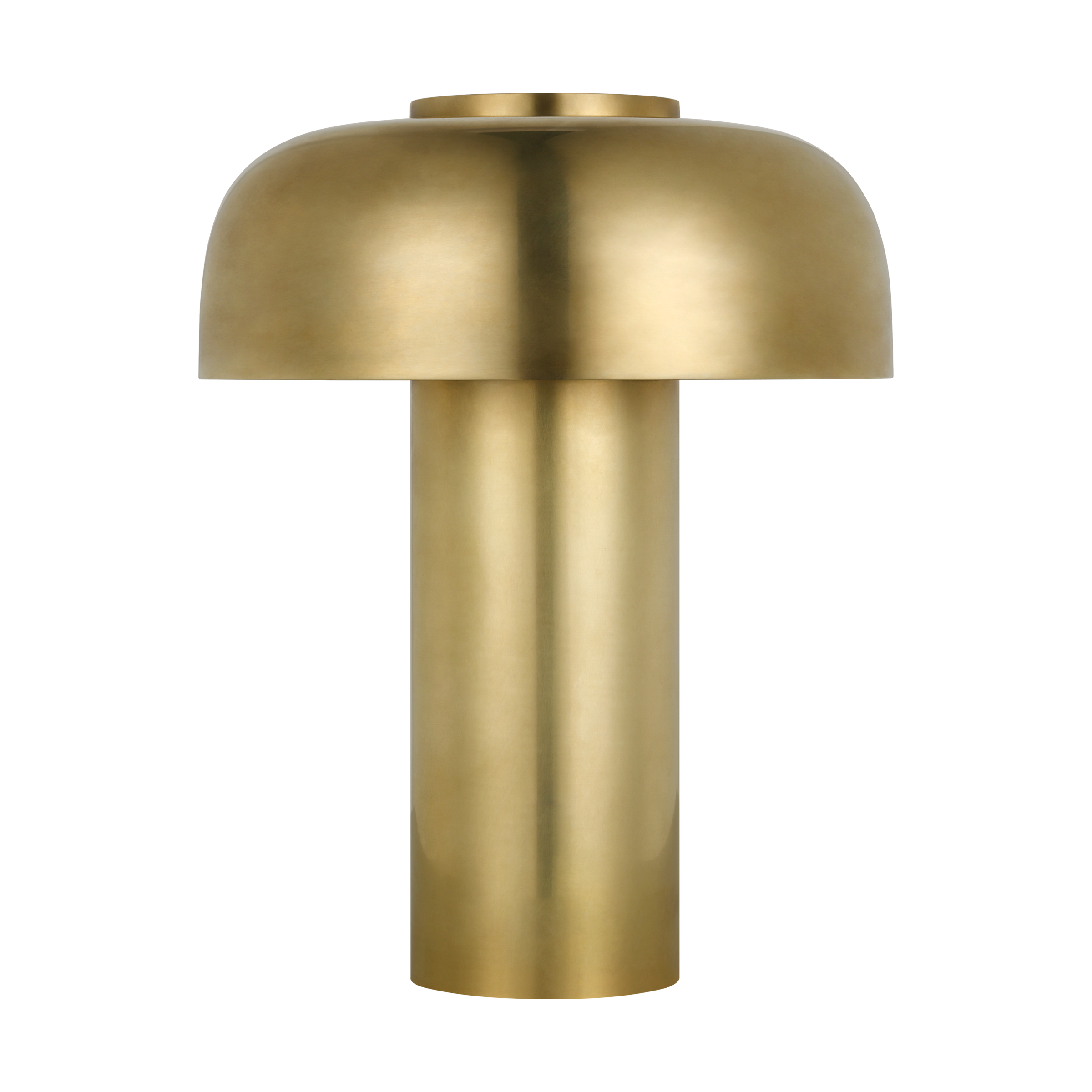 Louver 9 Rechargeable Table Lamp in Hand Rubbed Antique Brass 2700K 90 CRI