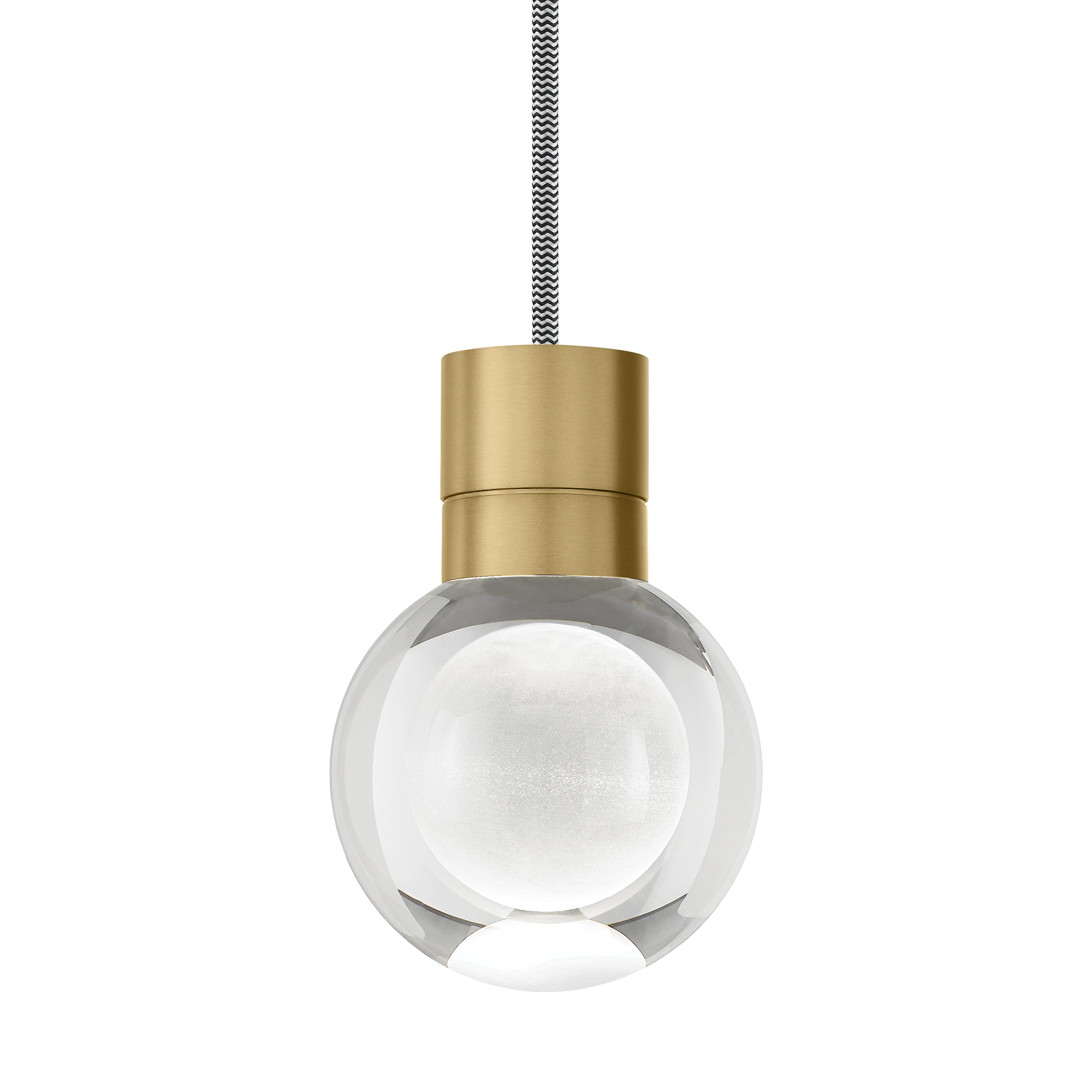 Mina Pendant 1-LITE Clear natural brass 2200K 90 CRI led 90 cri 2200k 120v (t24) 