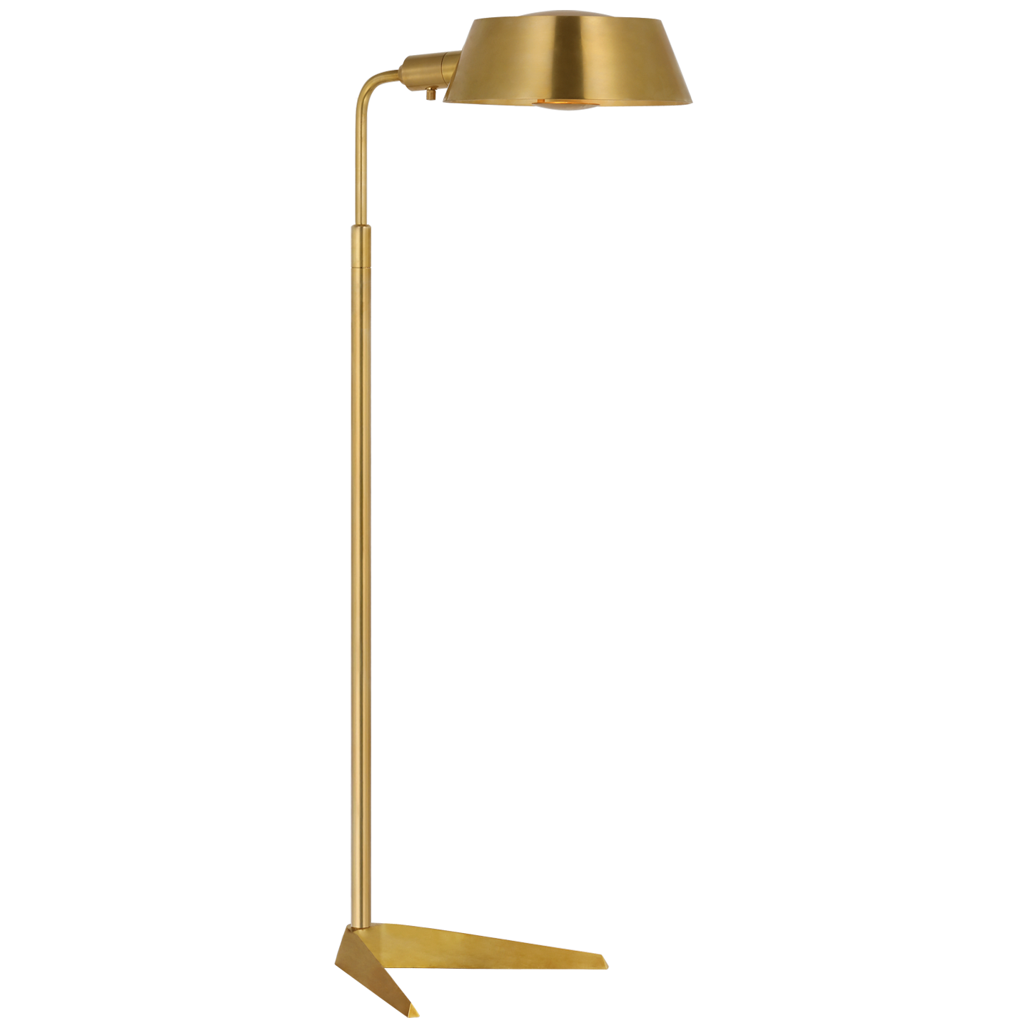 Alfie Pharmacy Floor Lamp in Hand-Rubbed Antique Brass Open Box
