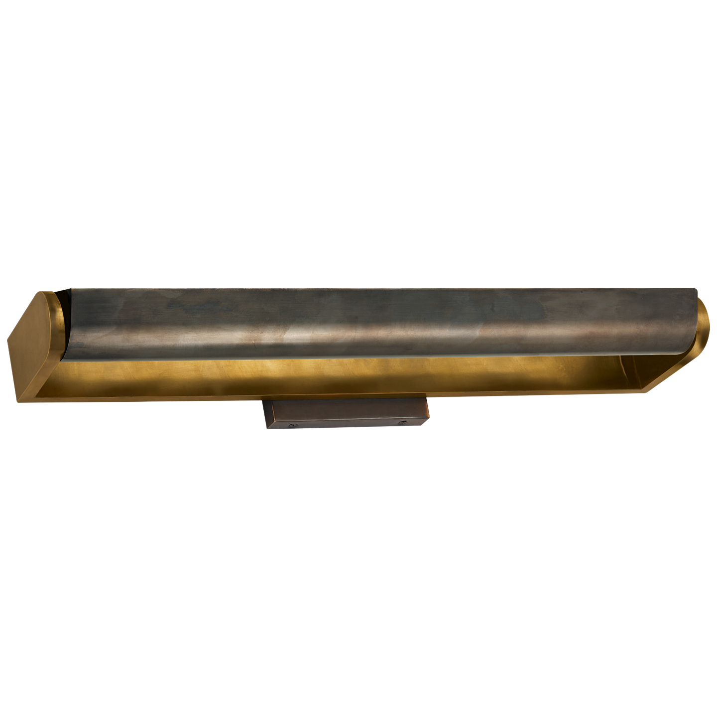 David 24" Art Light in Hand-Rubbed Antique Brass with Bronze Shade