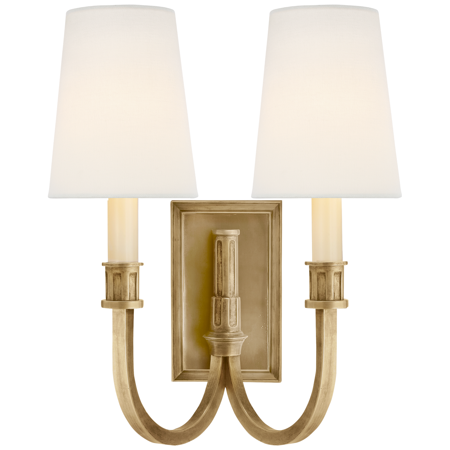 Modern Library Double Sconce (Open Box)