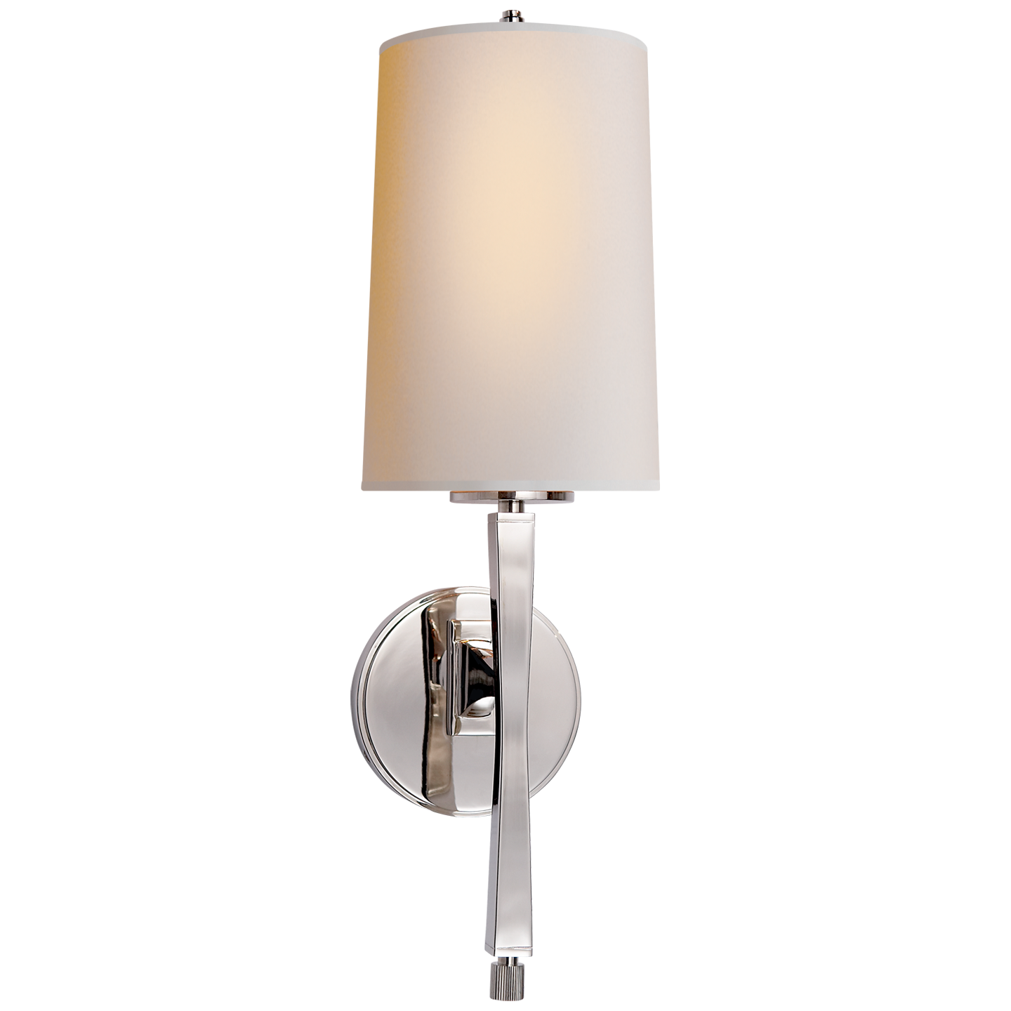 Edie Sconce in Polished Nickel with Natural Paper Shade Open Box