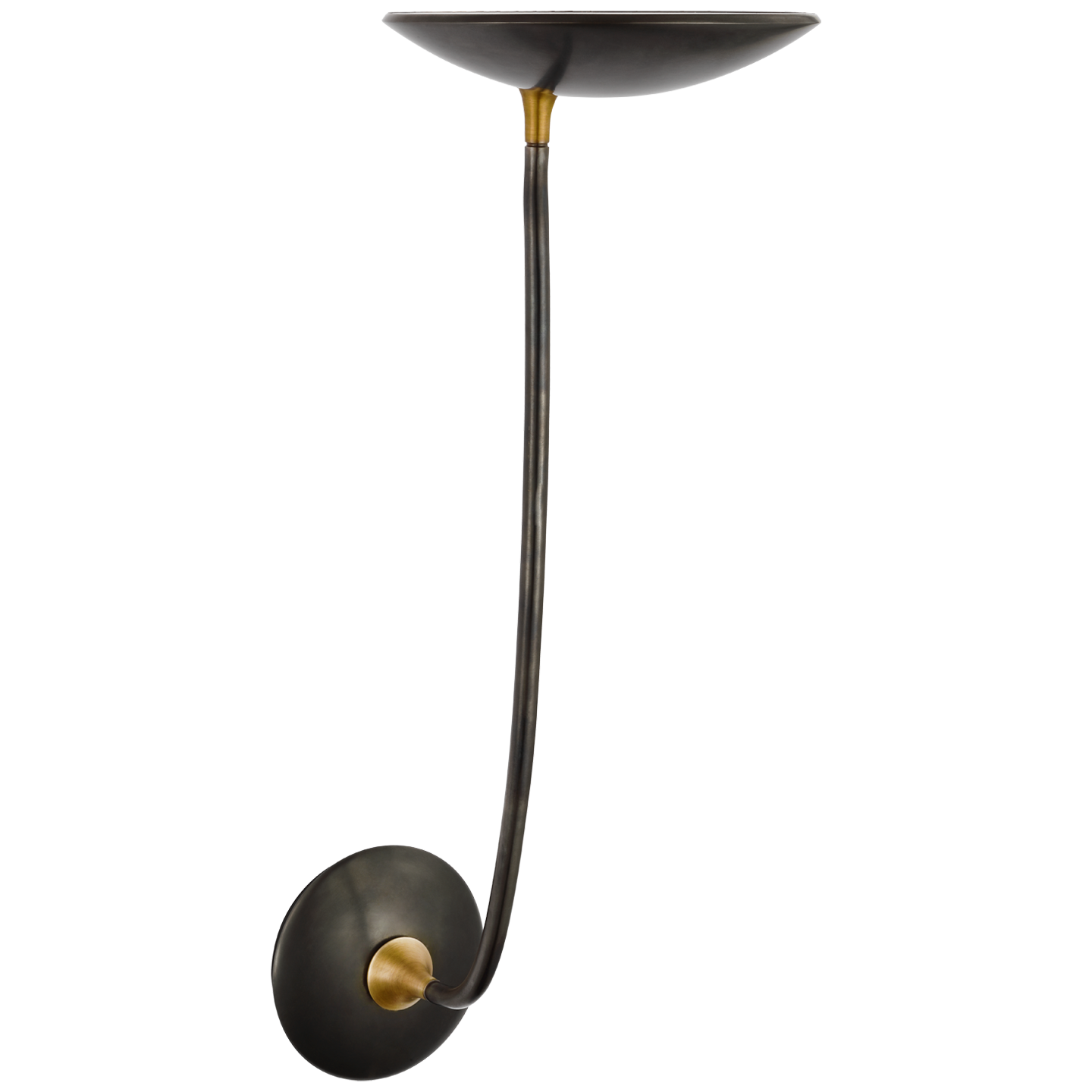 Keira Large Sconce in Bronze and Hand-Rubbed Antique Brass Open Box