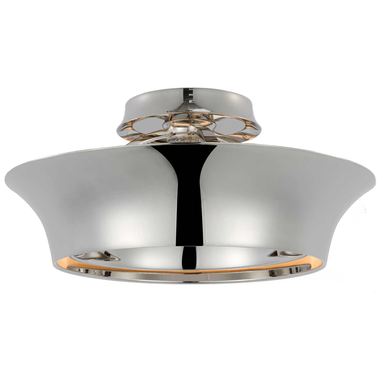 Garland 15" Dual Lit Ring Semi-Flush Mount in Polished Nickel