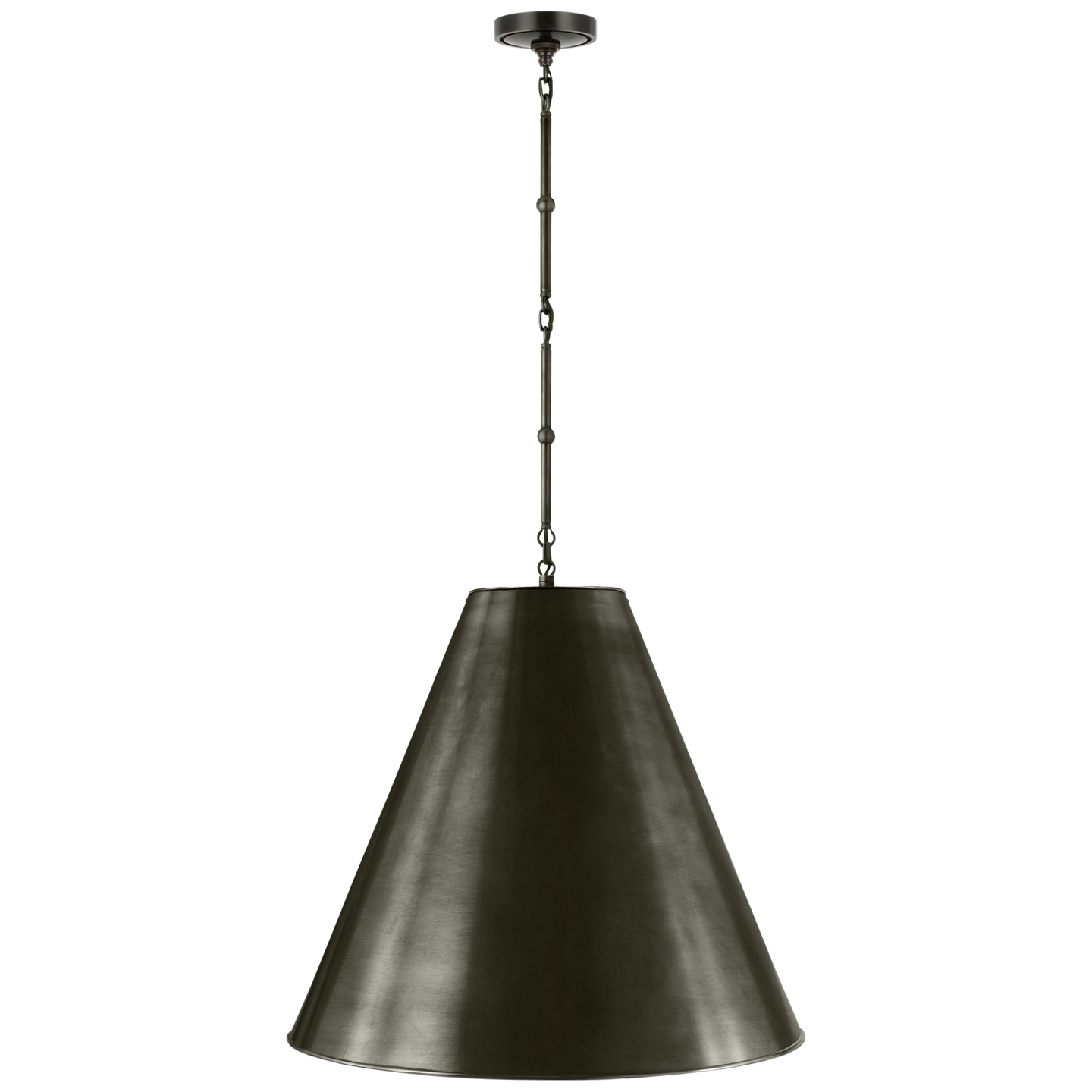 Goodman Large Hanging Lamp in Bronze with Bronze Shade Open Box