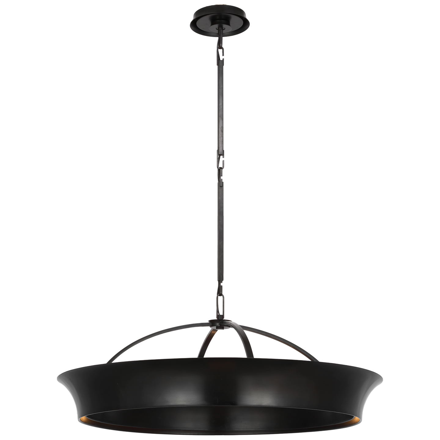 Garland 30" Dual Lit Ring Chandelier in Aged Iron