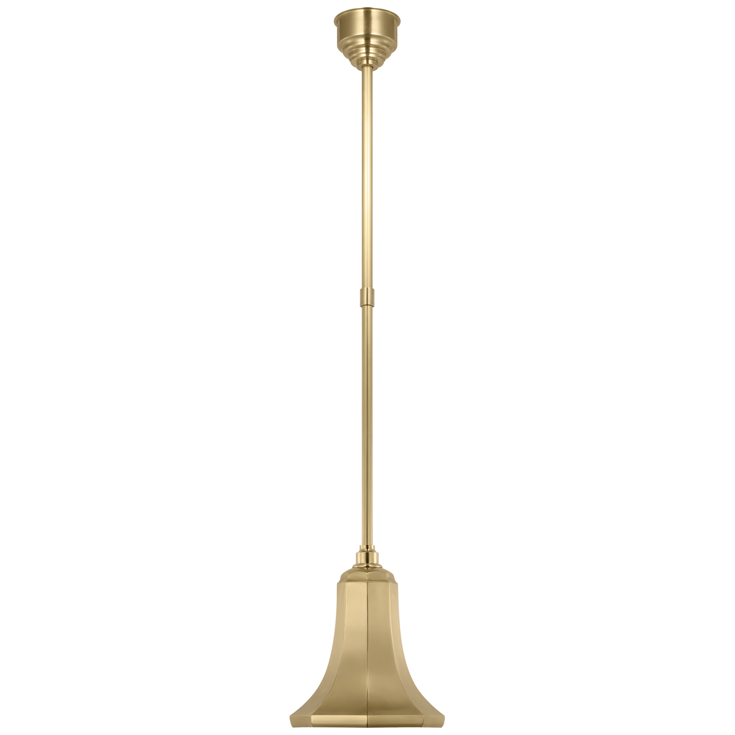 Academy Pendant in Hand-Rubbed Antique Brass with 9.25" Savannah Shade