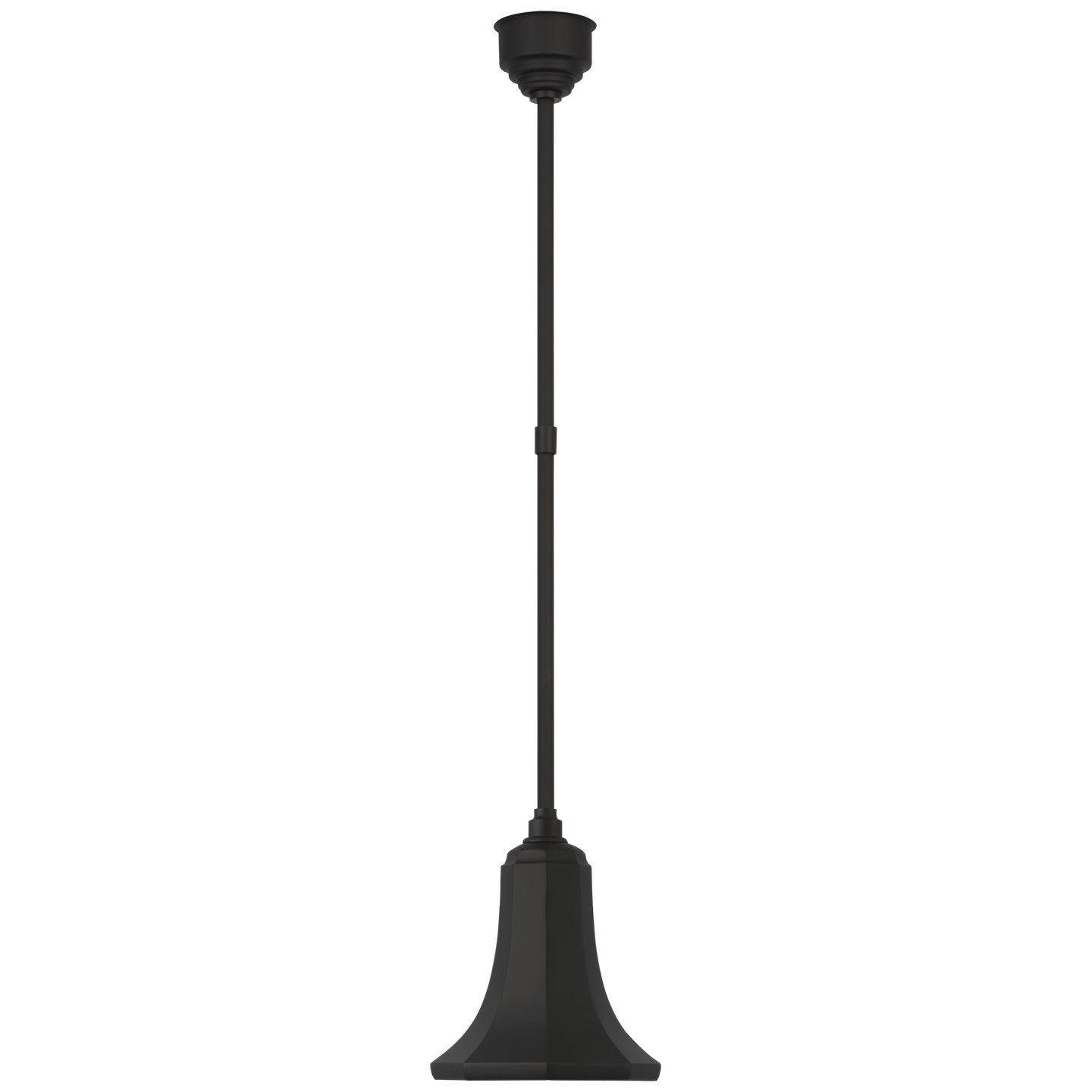 Academy Pendant in Matte Black with 9.25" Savannah Shade