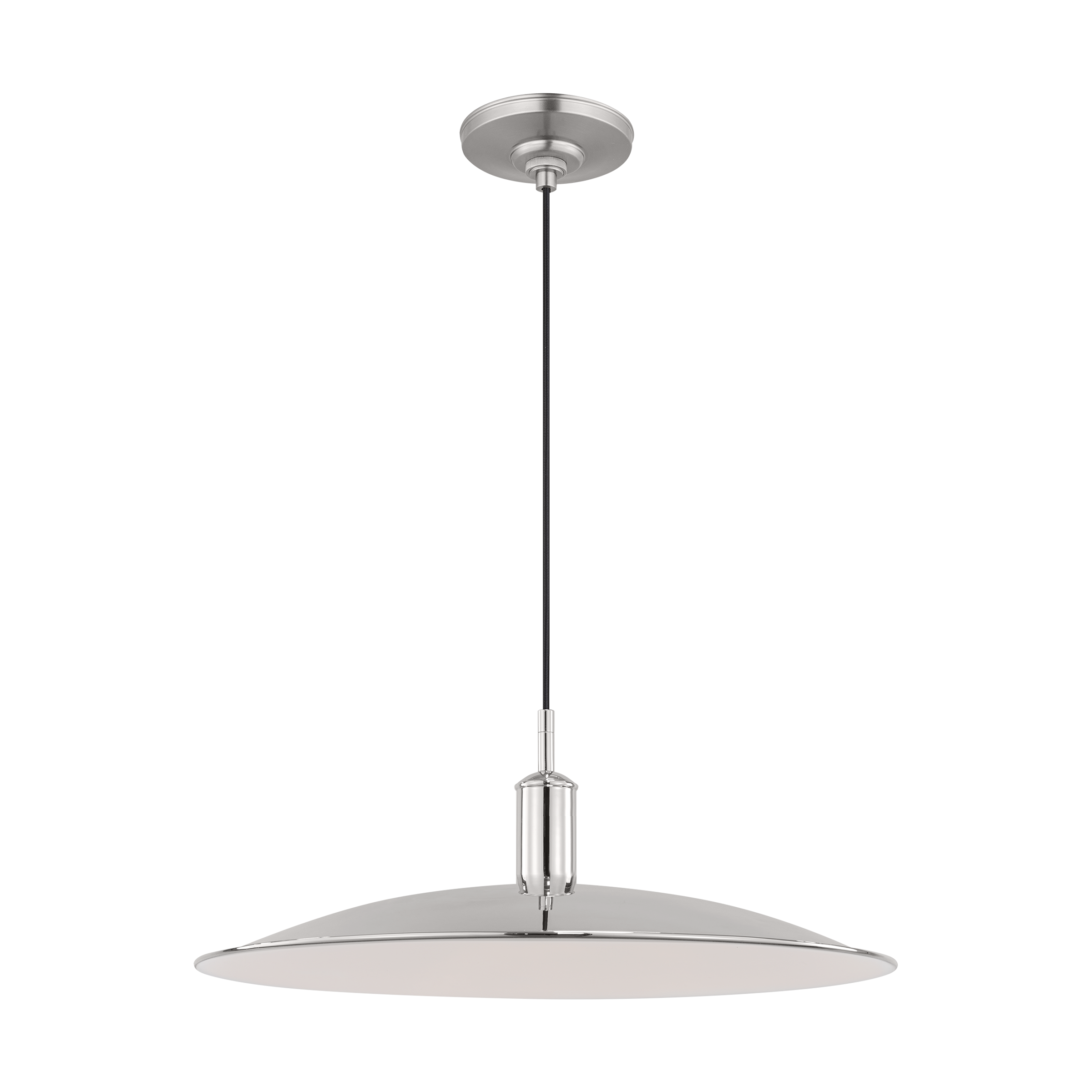 Dash Medium Pendant Polished Nickel Bulbs Inc