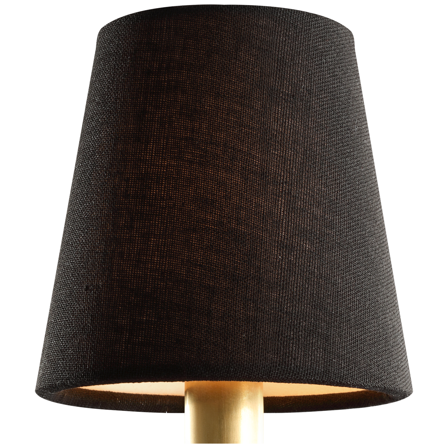 4" Black Linen Empire Shade