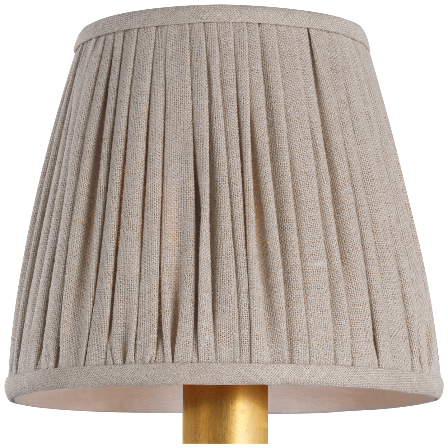 6" Pleated Natural Linen Shade