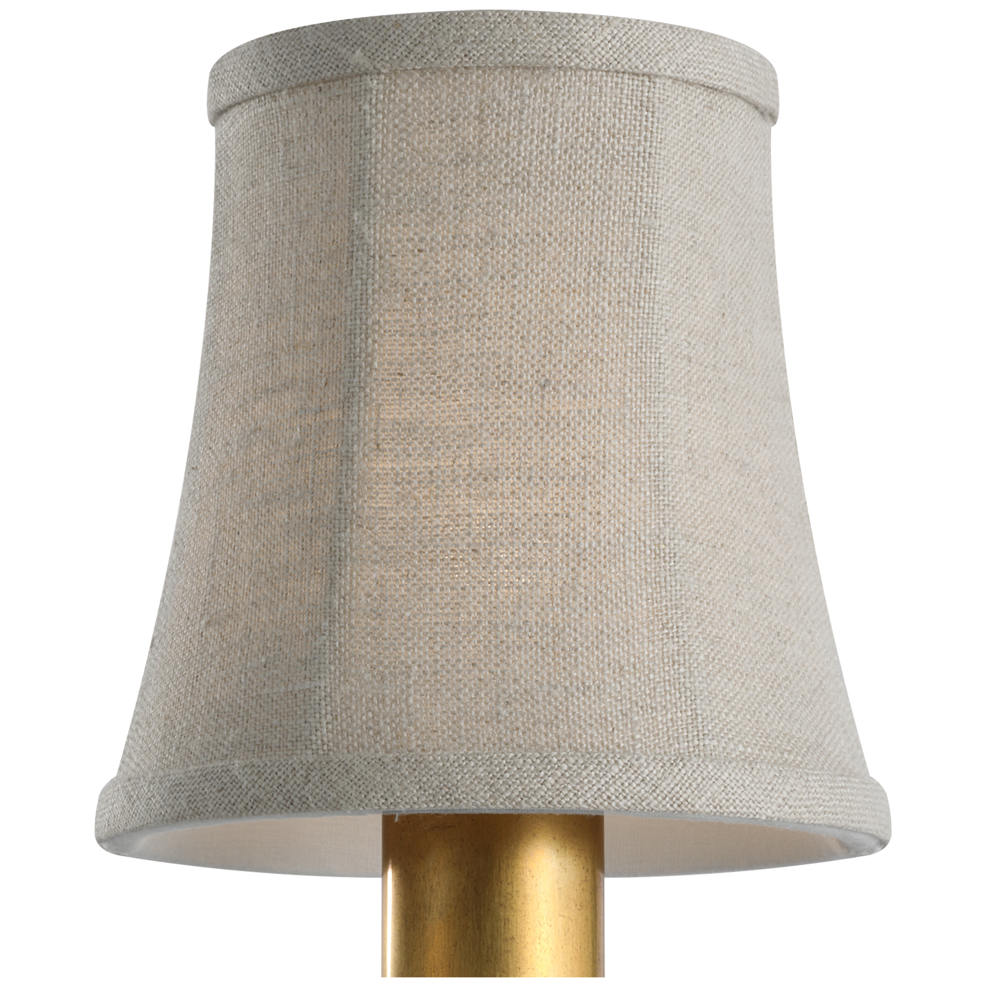 4" Natural Linen Bell Empire Shade