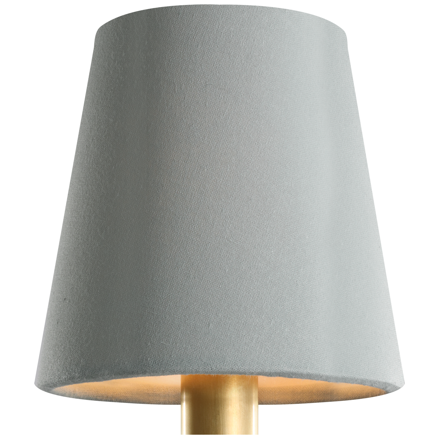 4" Blue Linen Empire Shade