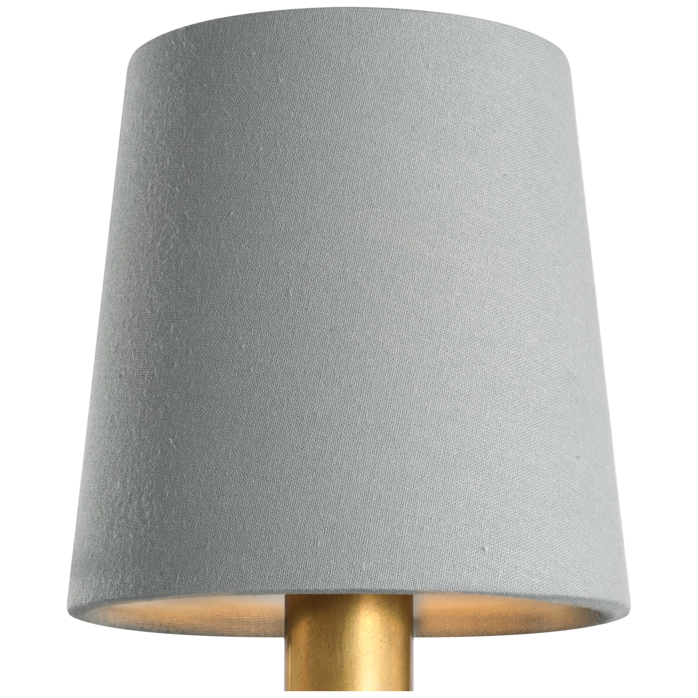 5" Blue Linen Empire Shade