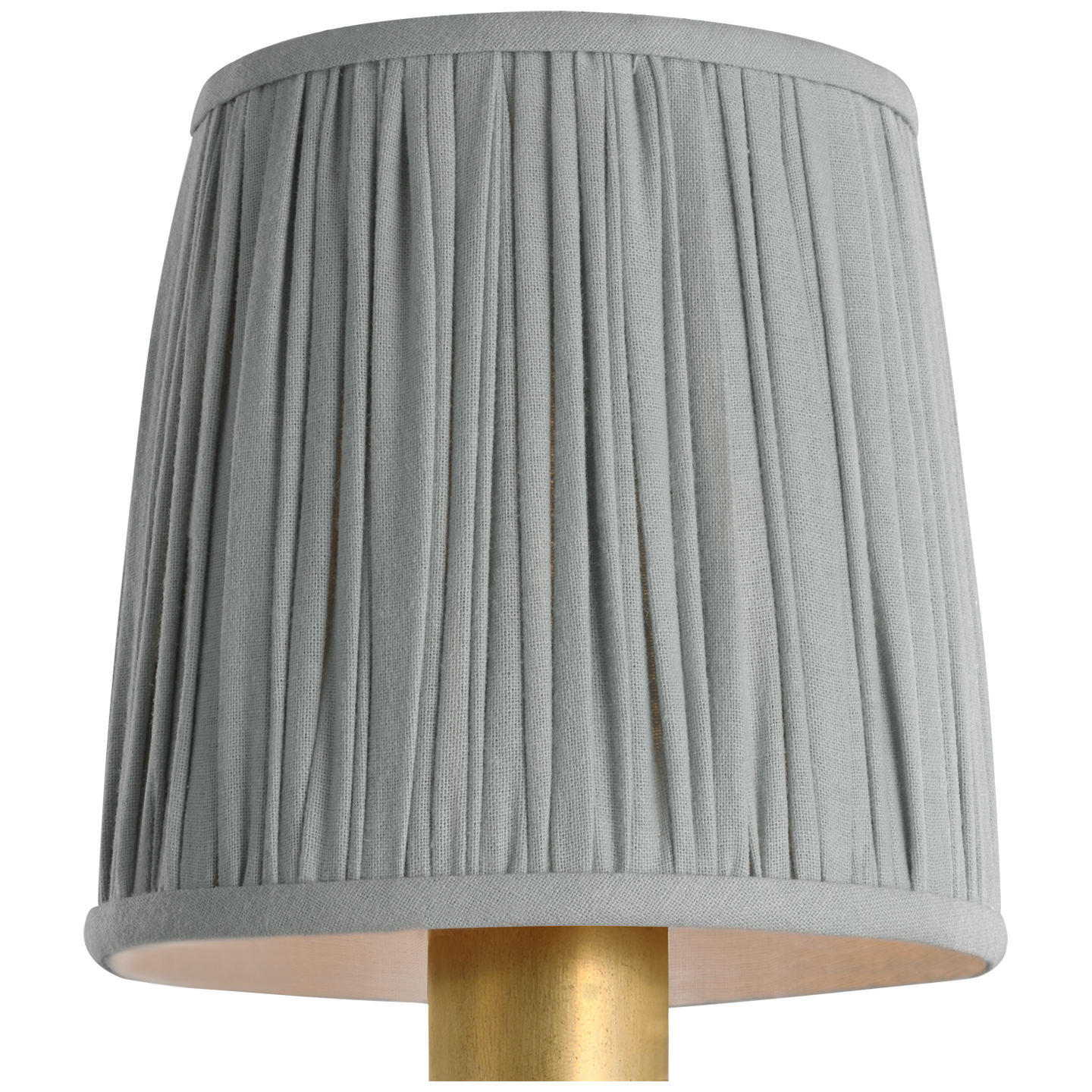 5" Pleated Blue Linen Shade