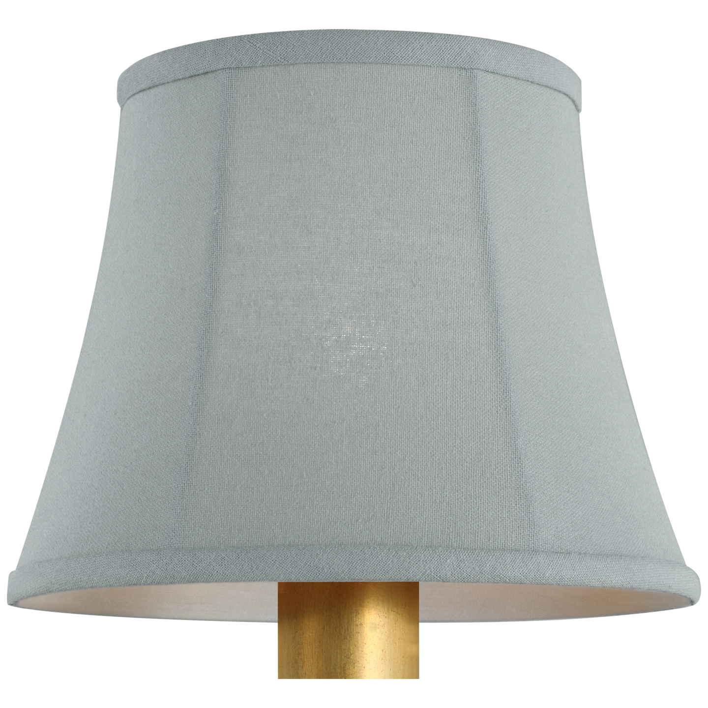 6" Blue Linen Bell Empire Shade