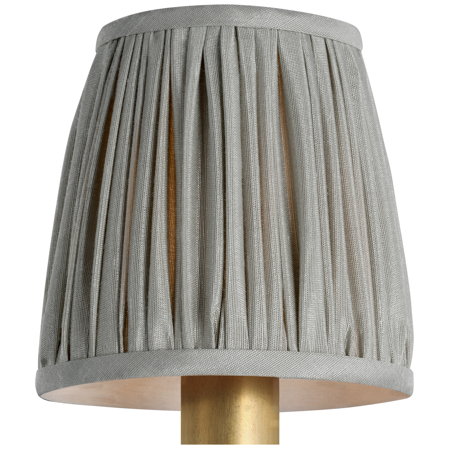 4" Pleated Mist Silk Shade